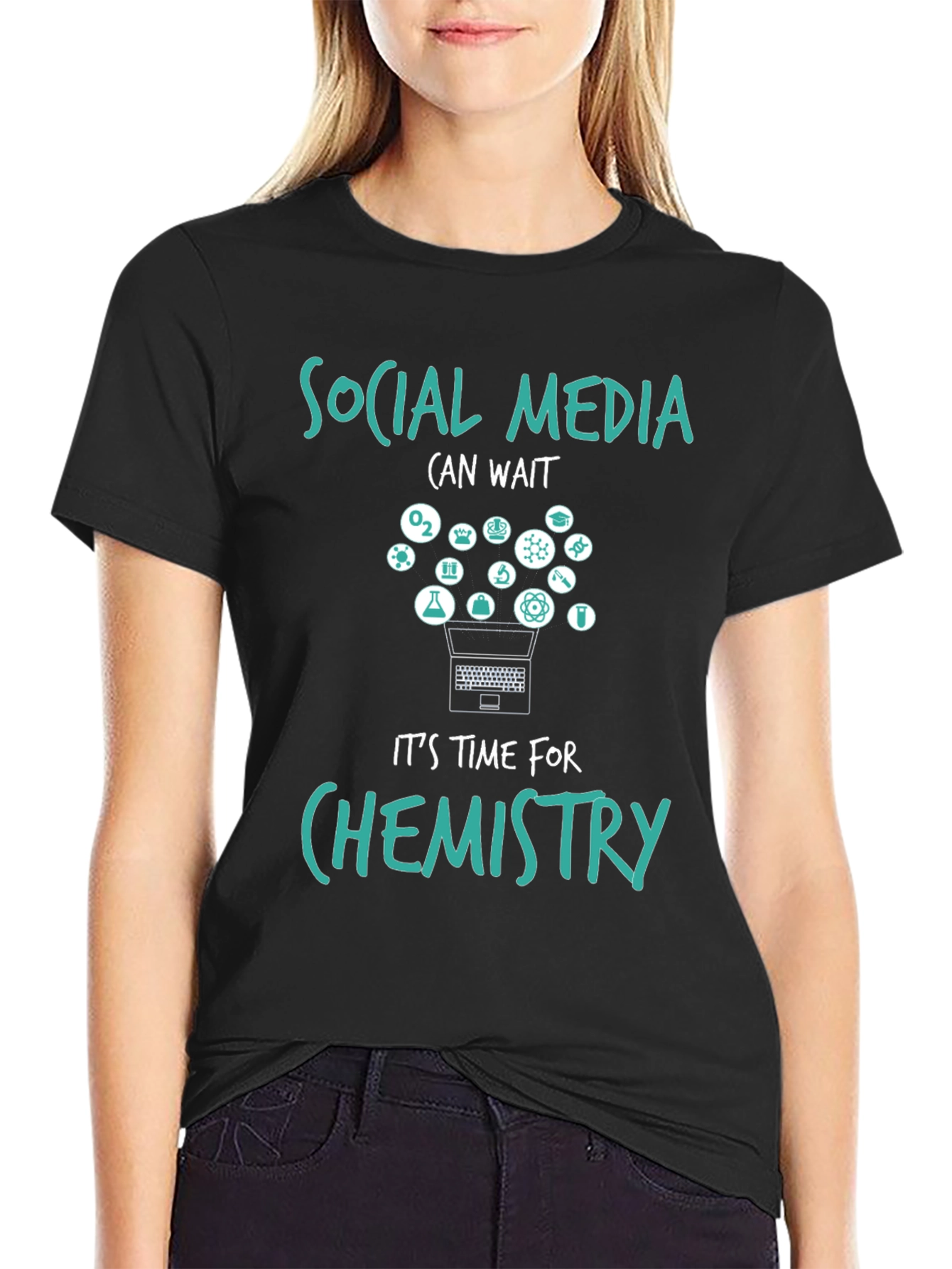 Social Media Can Wait Chemistry T-Shirt