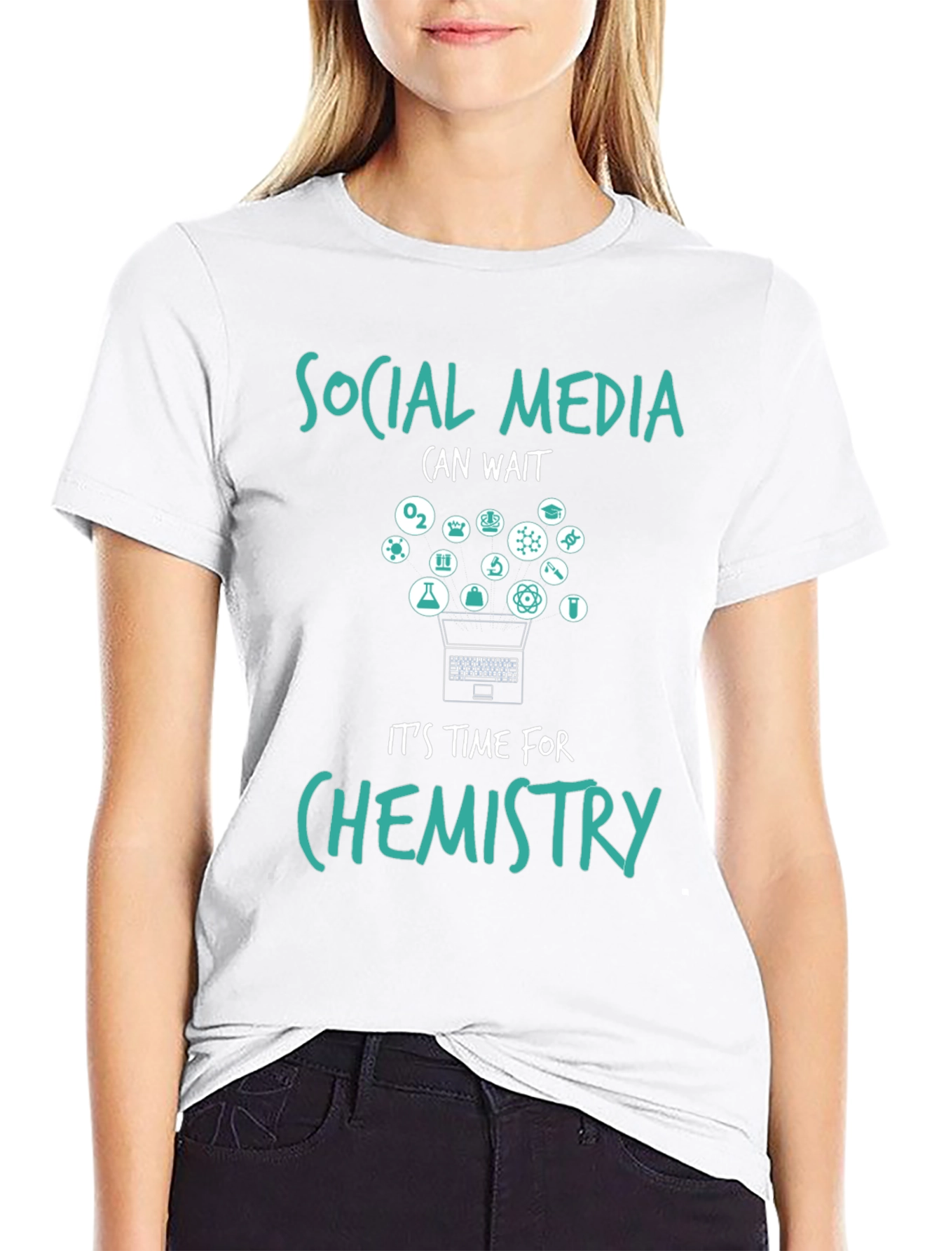 Social Media Can Wait Chemistry T-Shirt