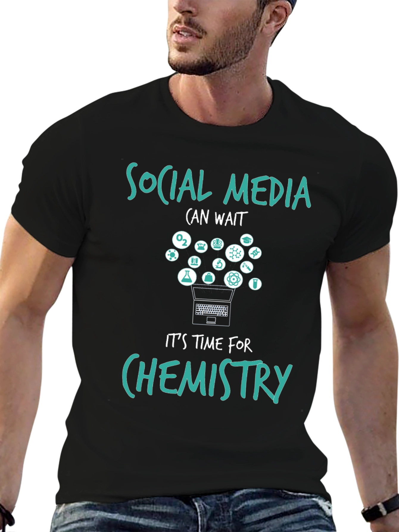Social Media Can Wait Chemistry T-Shirt