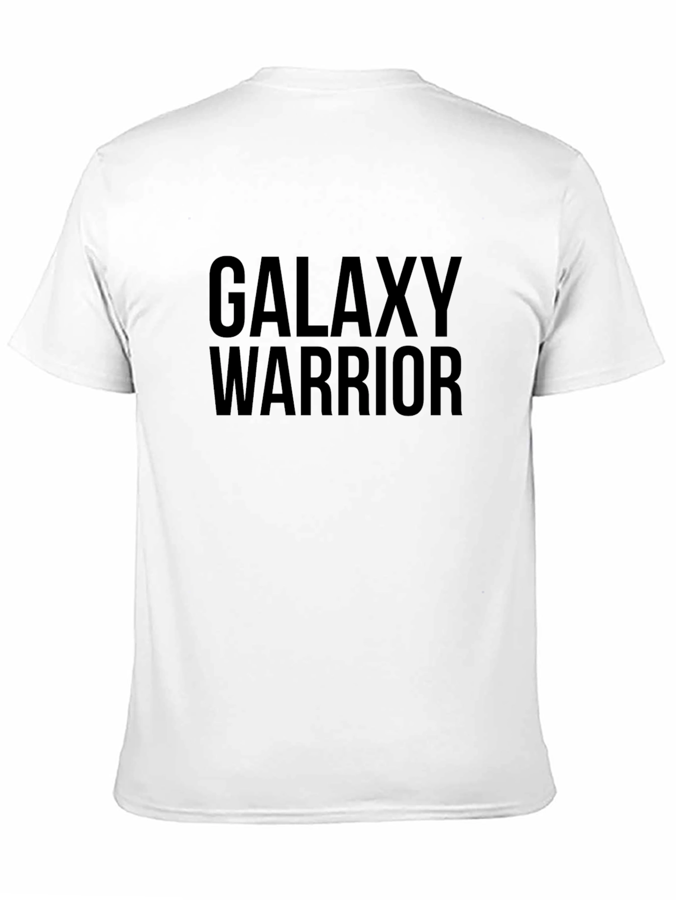 Galaxy Warrior Graphic Tee - Black Cotton T-Shirt