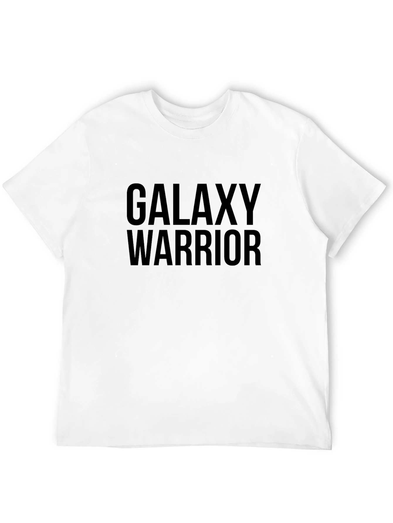 Galaxy Warrior Graphic Tee - Black Cotton T-Shirt