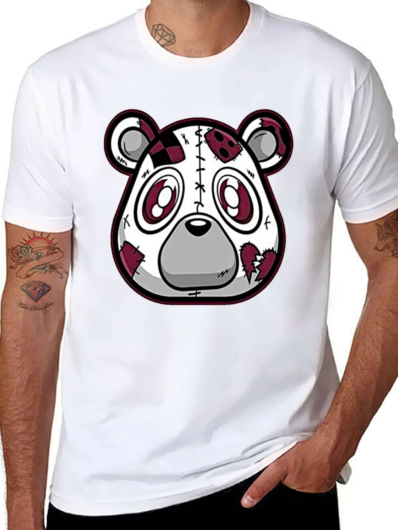 Creepy Cute Teddy Bear Graphic Tee