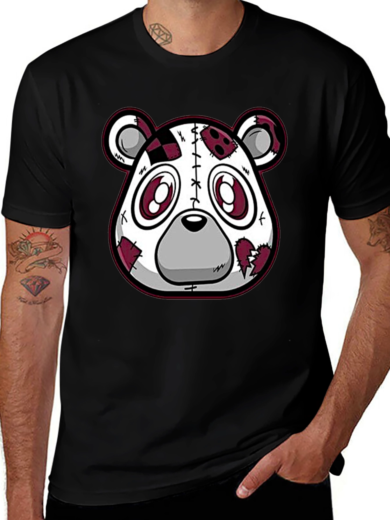 Creepy Cute Teddy Bear Graphic Tee