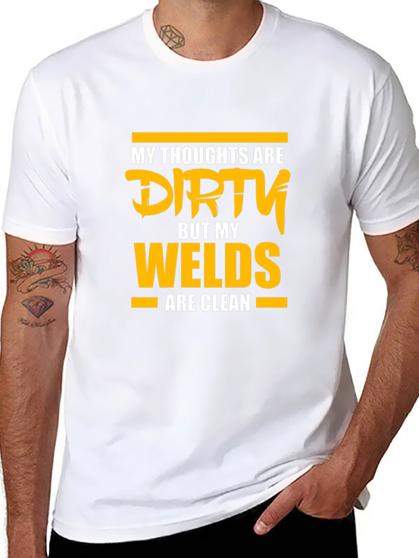 Dirty Thoughts Clean Welds Graphic T-Shirt