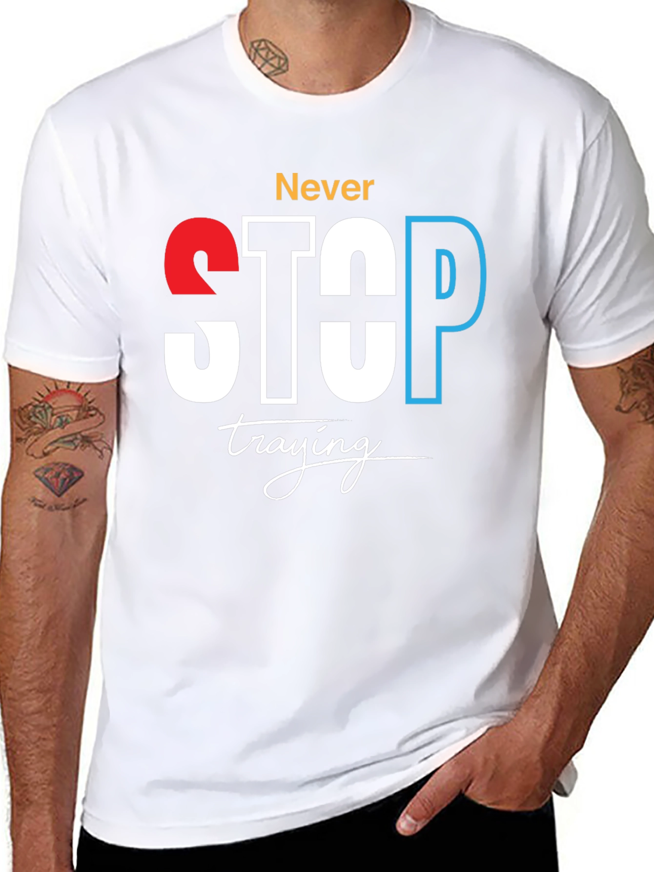 Never Stop Trying Graphic Tee
