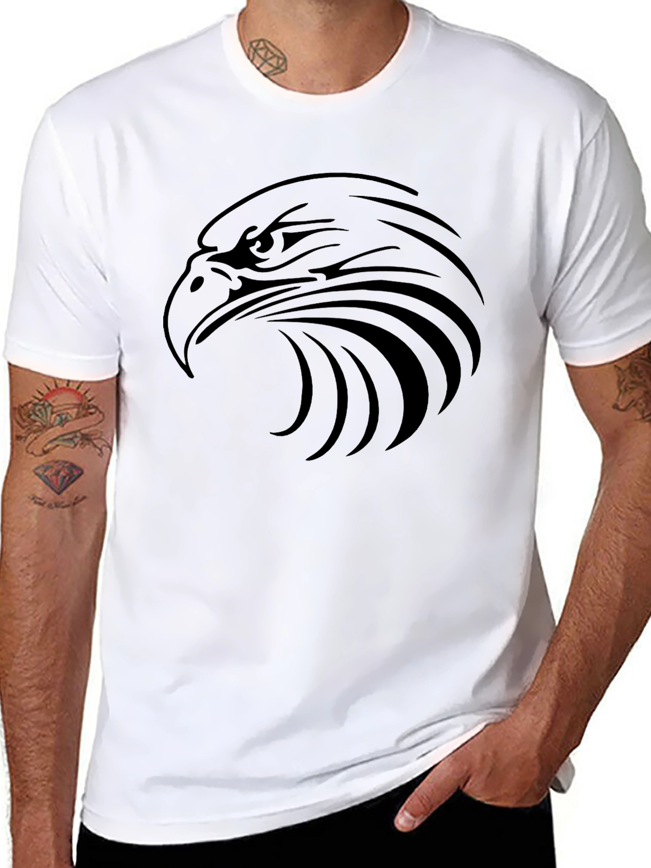 Black Eagle Graphic Tee - Mens