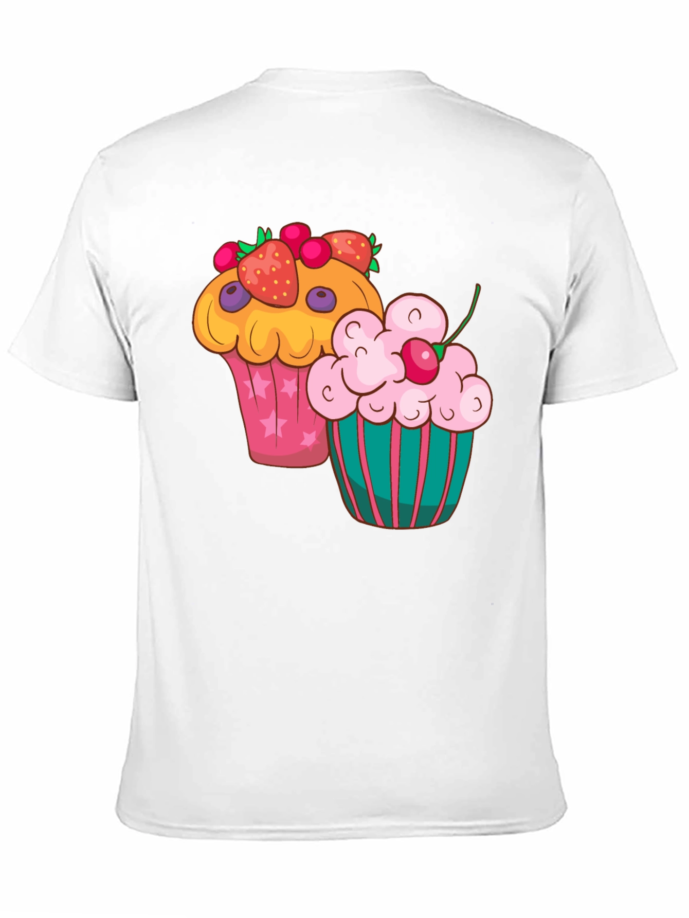 Cupcake Graphic T-Shirt - Fun Dessert Tee