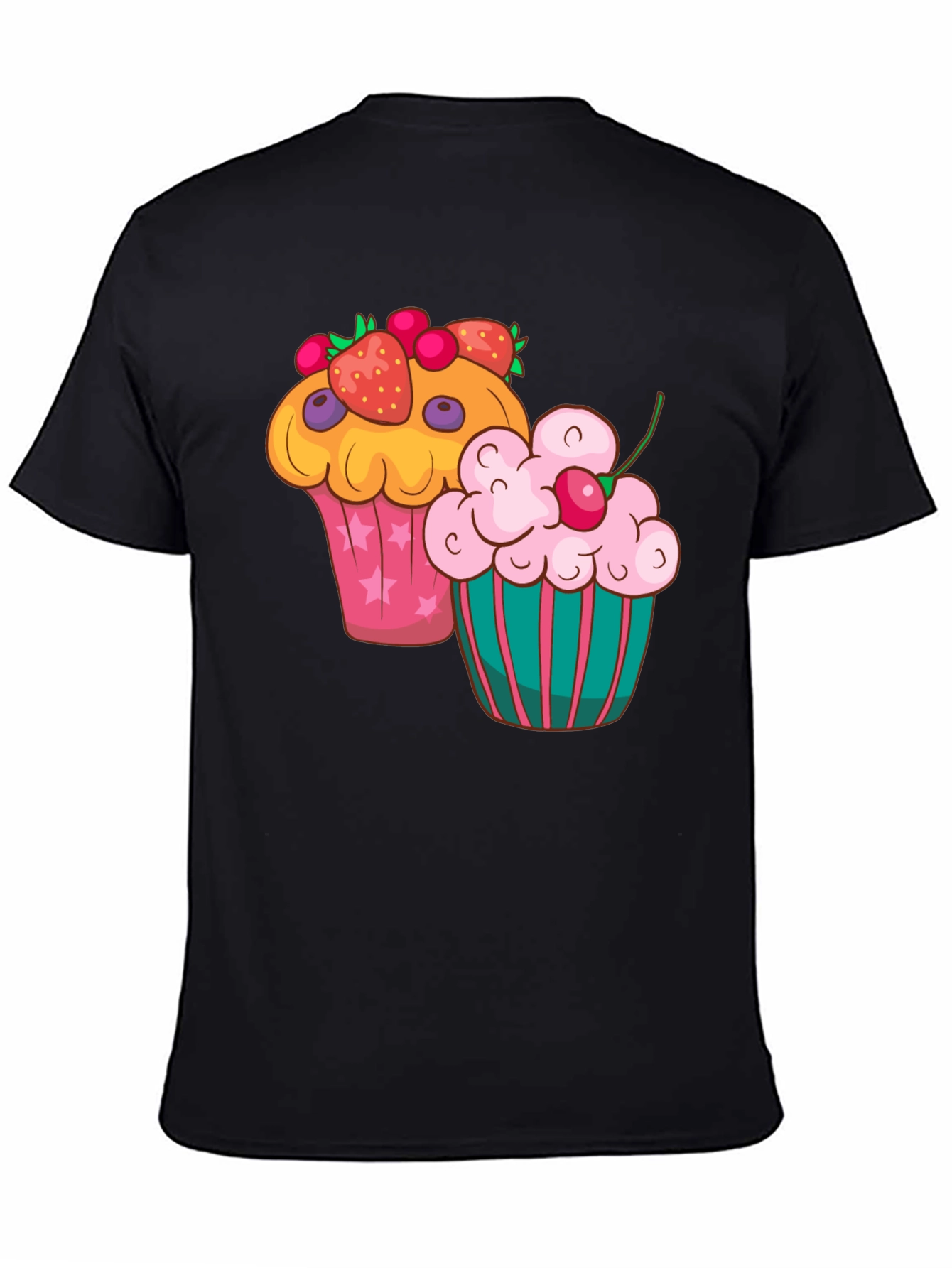 Cupcake Graphic T-Shirt - Fun Dessert Tee