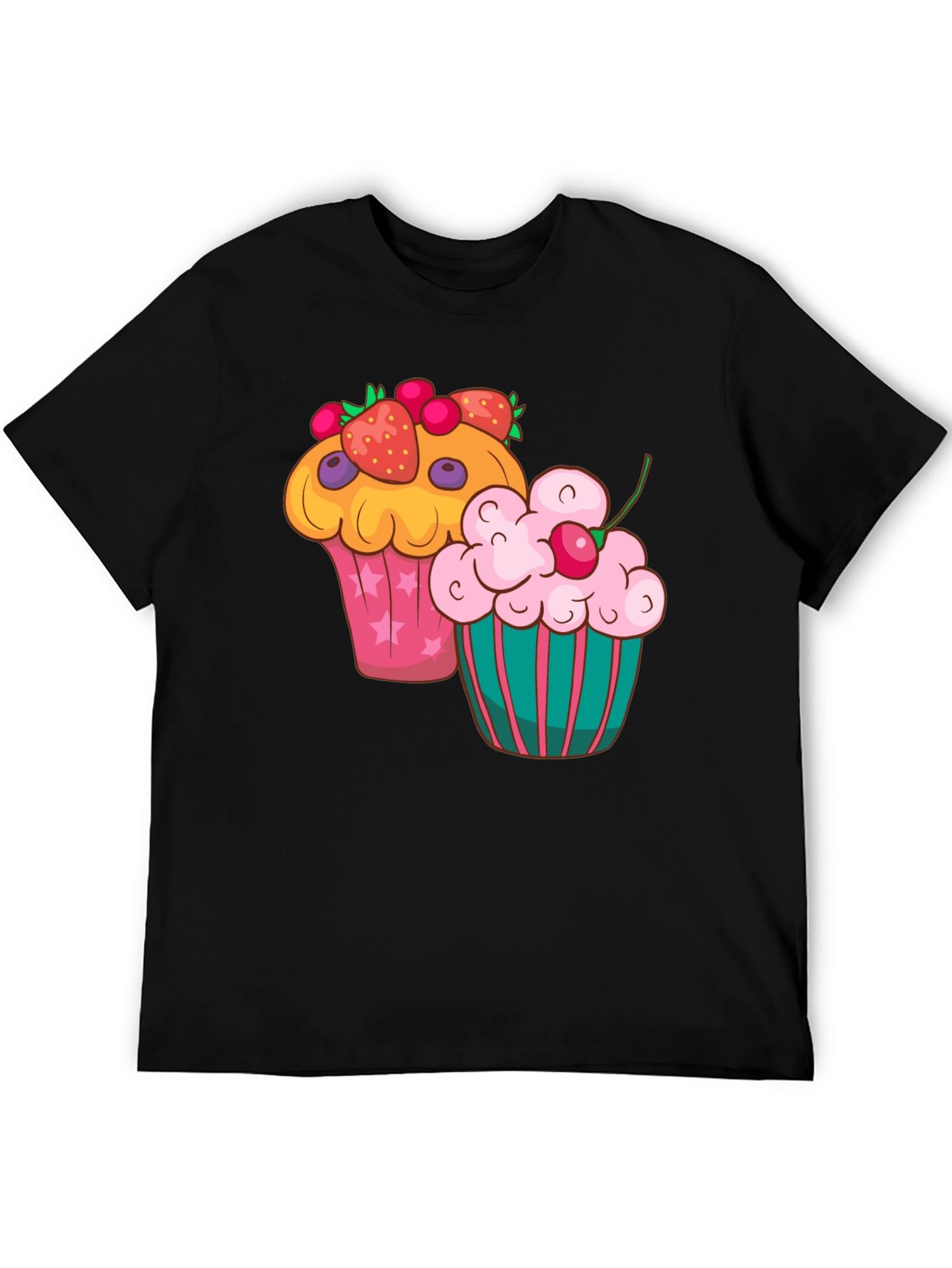 Cupcake Graphic T-Shirt - Fun Dessert Tee