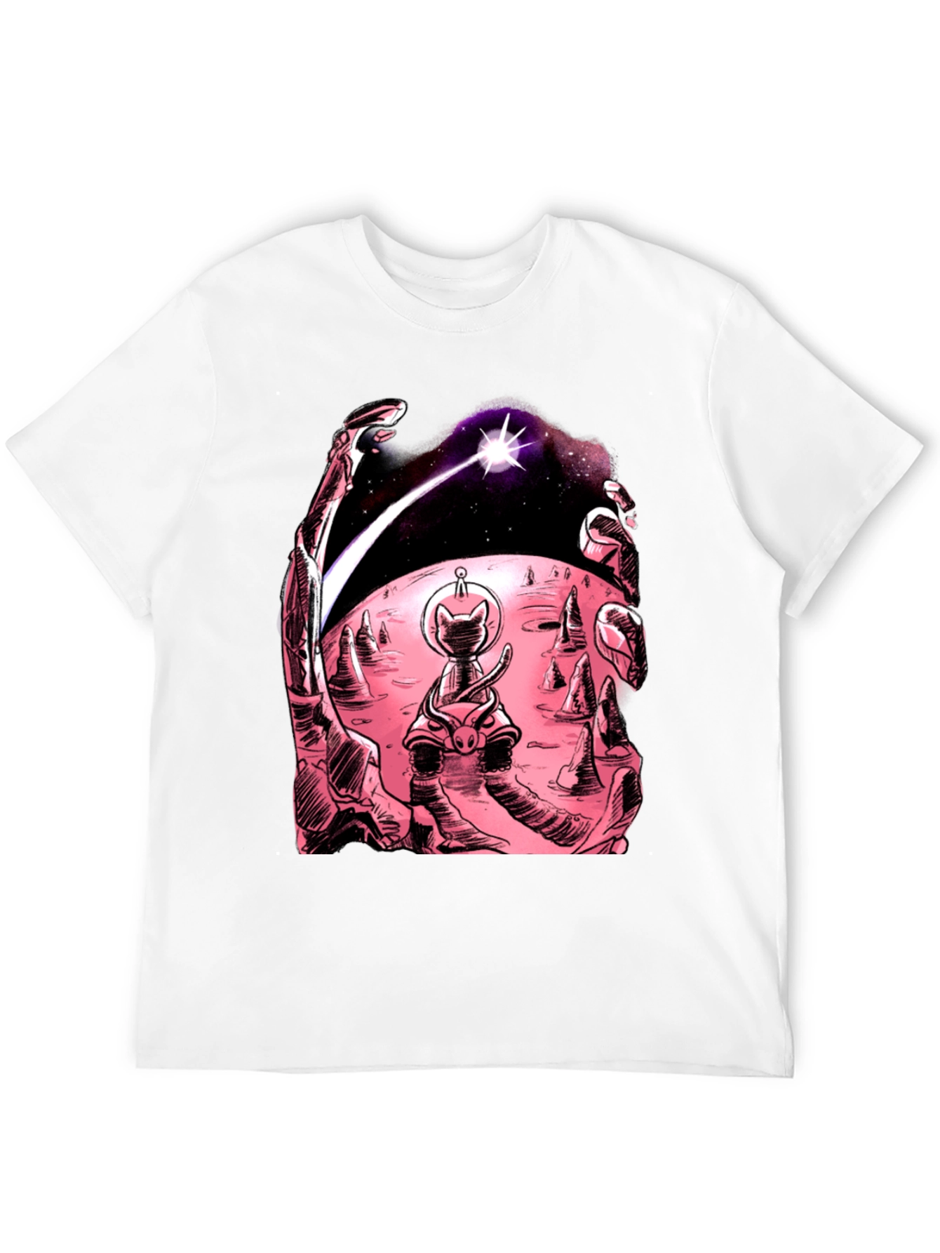 Cosmic Cat T-Shirt: Space Adventure Tee