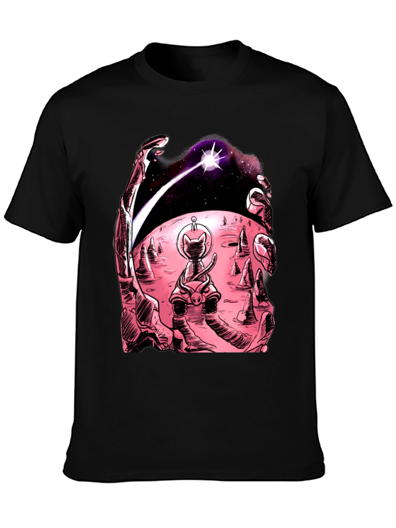 Cosmic Cat T-Shirt: Space Adventure Tee