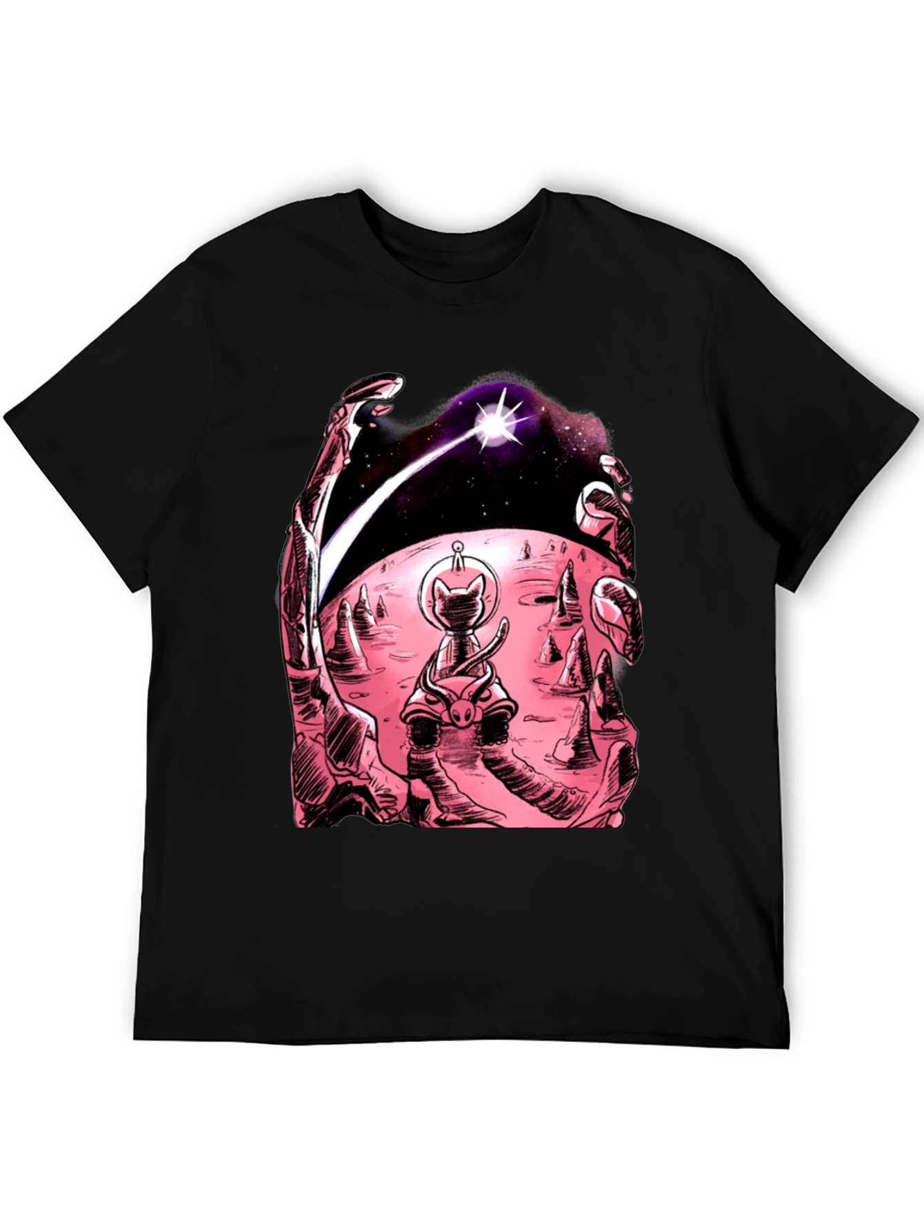 Cosmic Cat T-Shirt: Space Adventure Tee