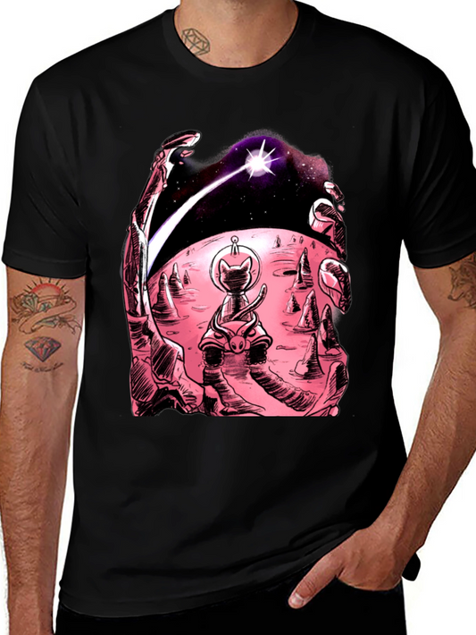 Cosmic Cat T-Shirt: Space Adventure Tee