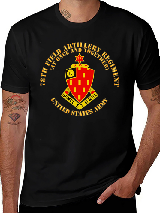 78th Field Artillery Regiment Black T-Shirt