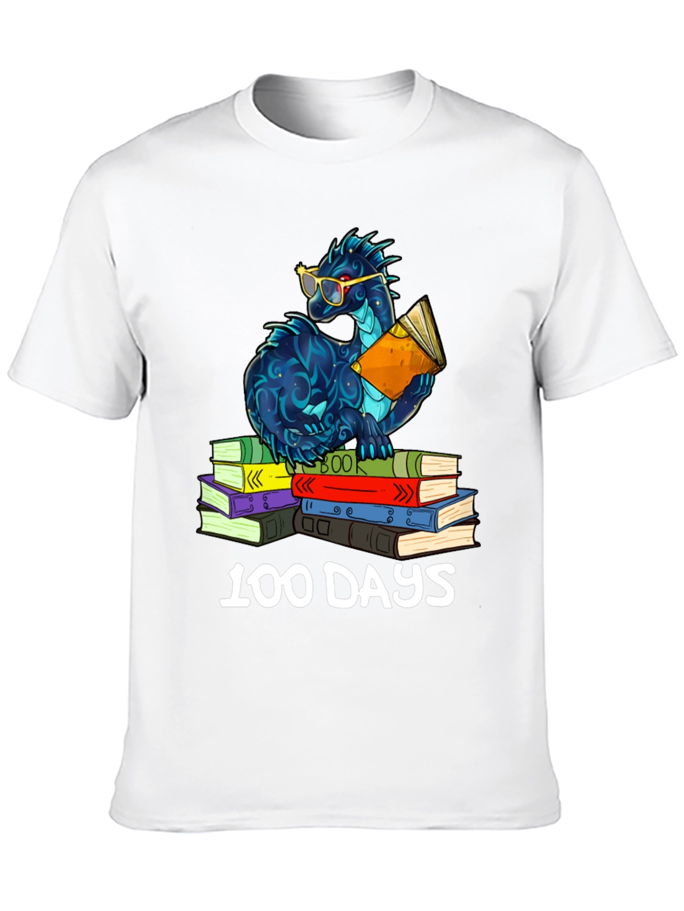 100 Days of School Dragon Reading T-Shirt