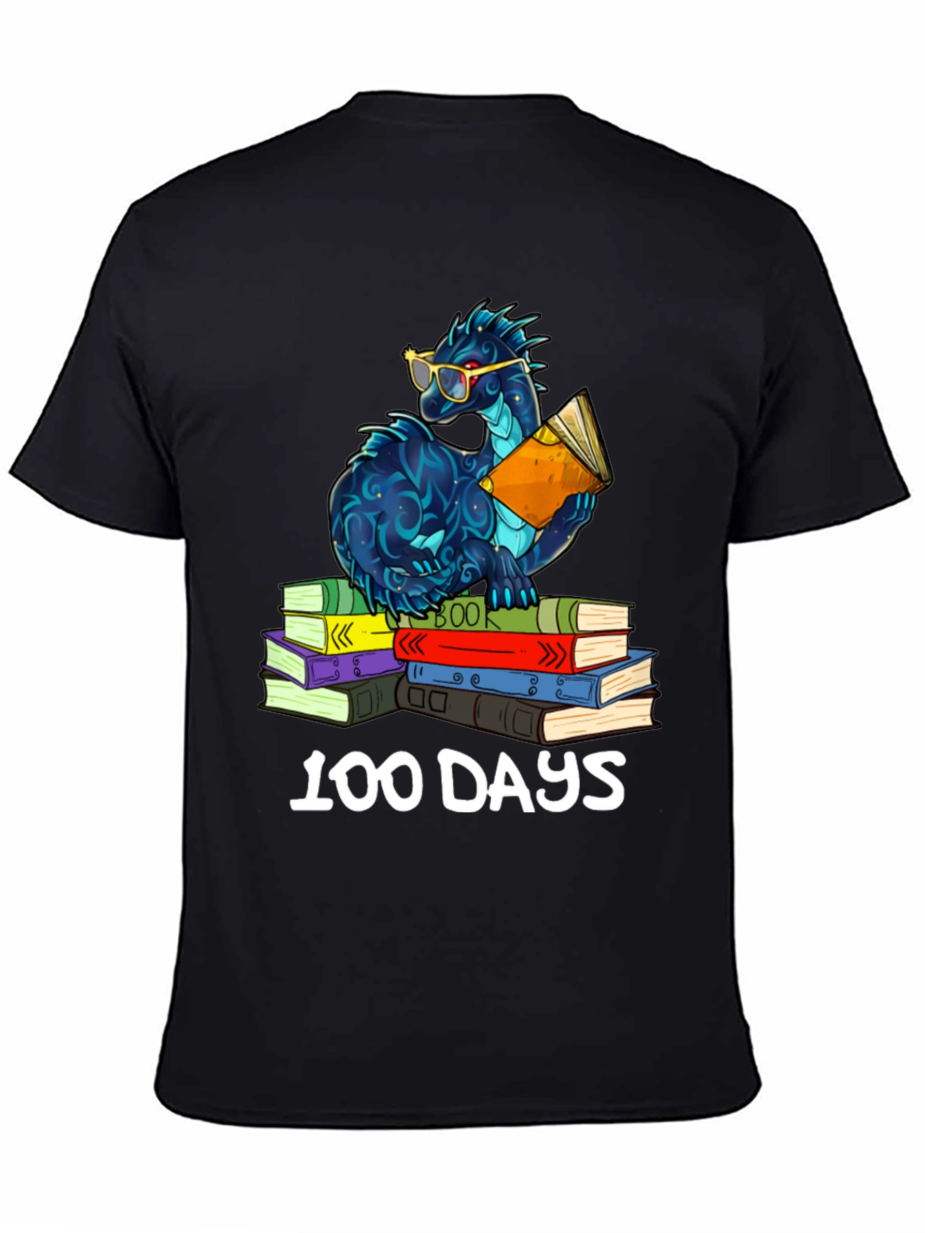 100 Days of School Dragon Reading T-Shirt