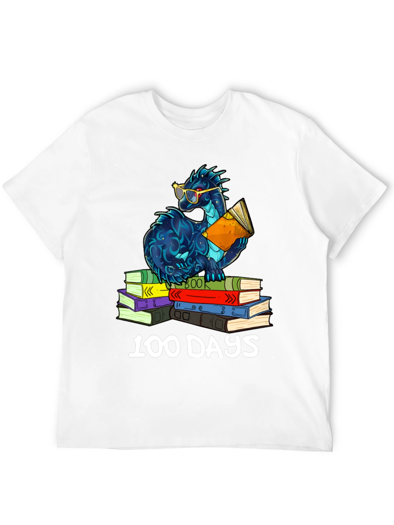 100 Days of School Dragon Reading T-Shirt