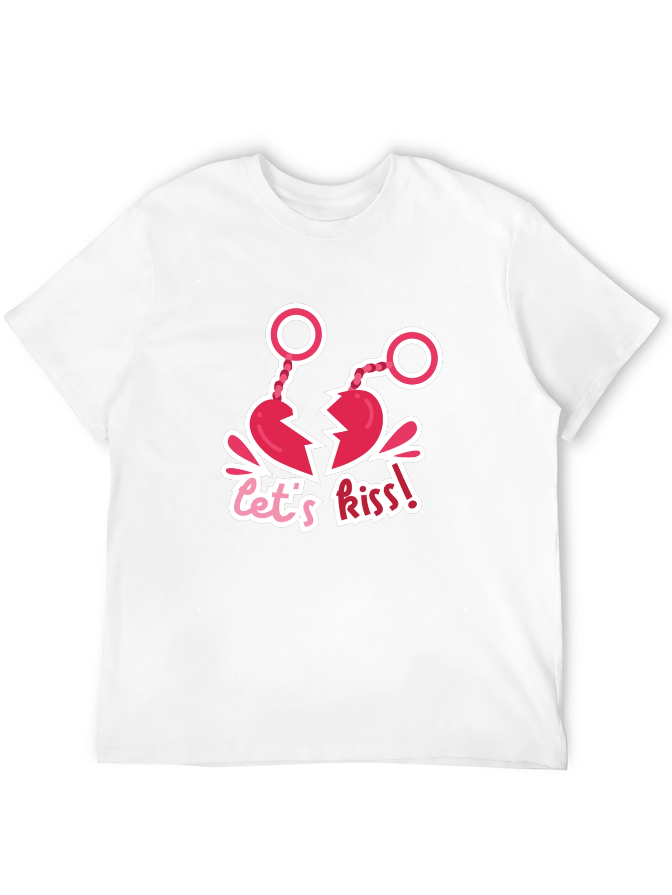 Lets Kiss! Novelty Graphic T-Shirt