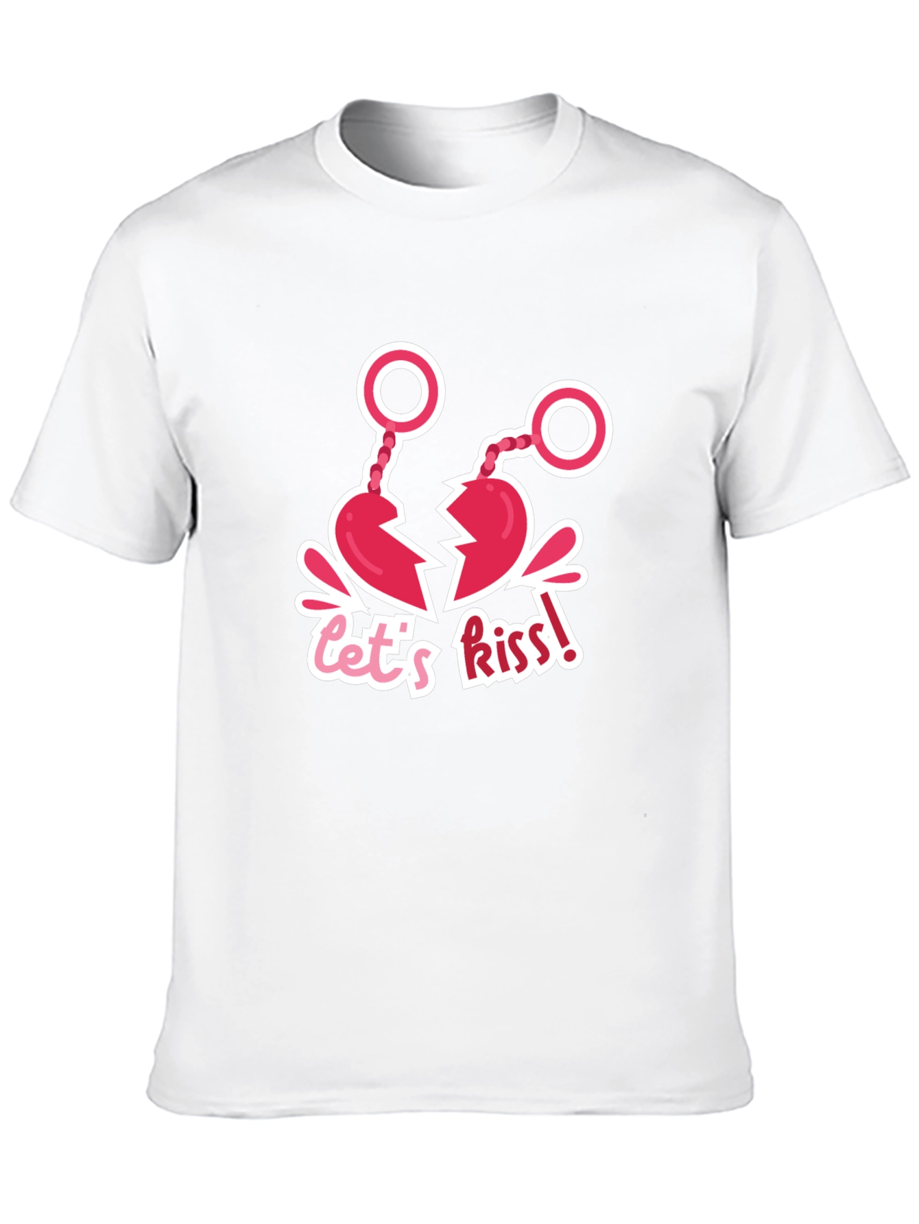 Lets Kiss! Novelty Graphic T-Shirt