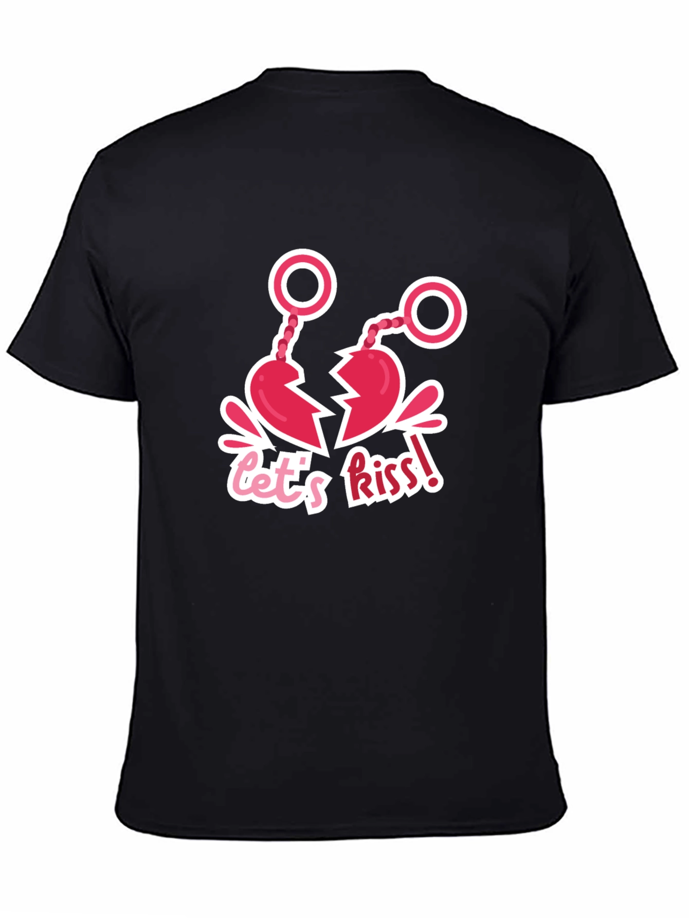Lets Kiss! Novelty Graphic T-Shirt