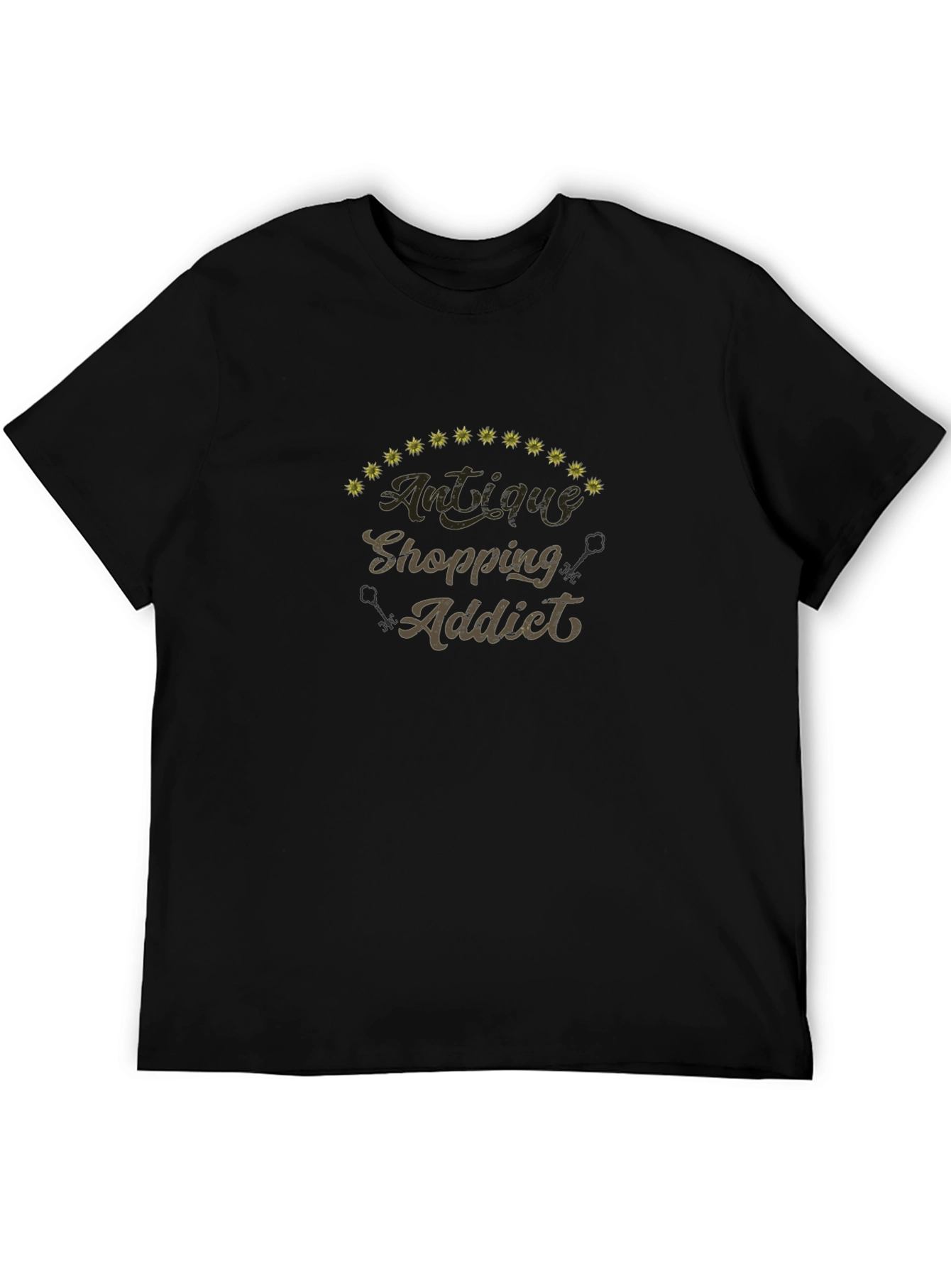 Antique Shopping Addict Black T-Shirt