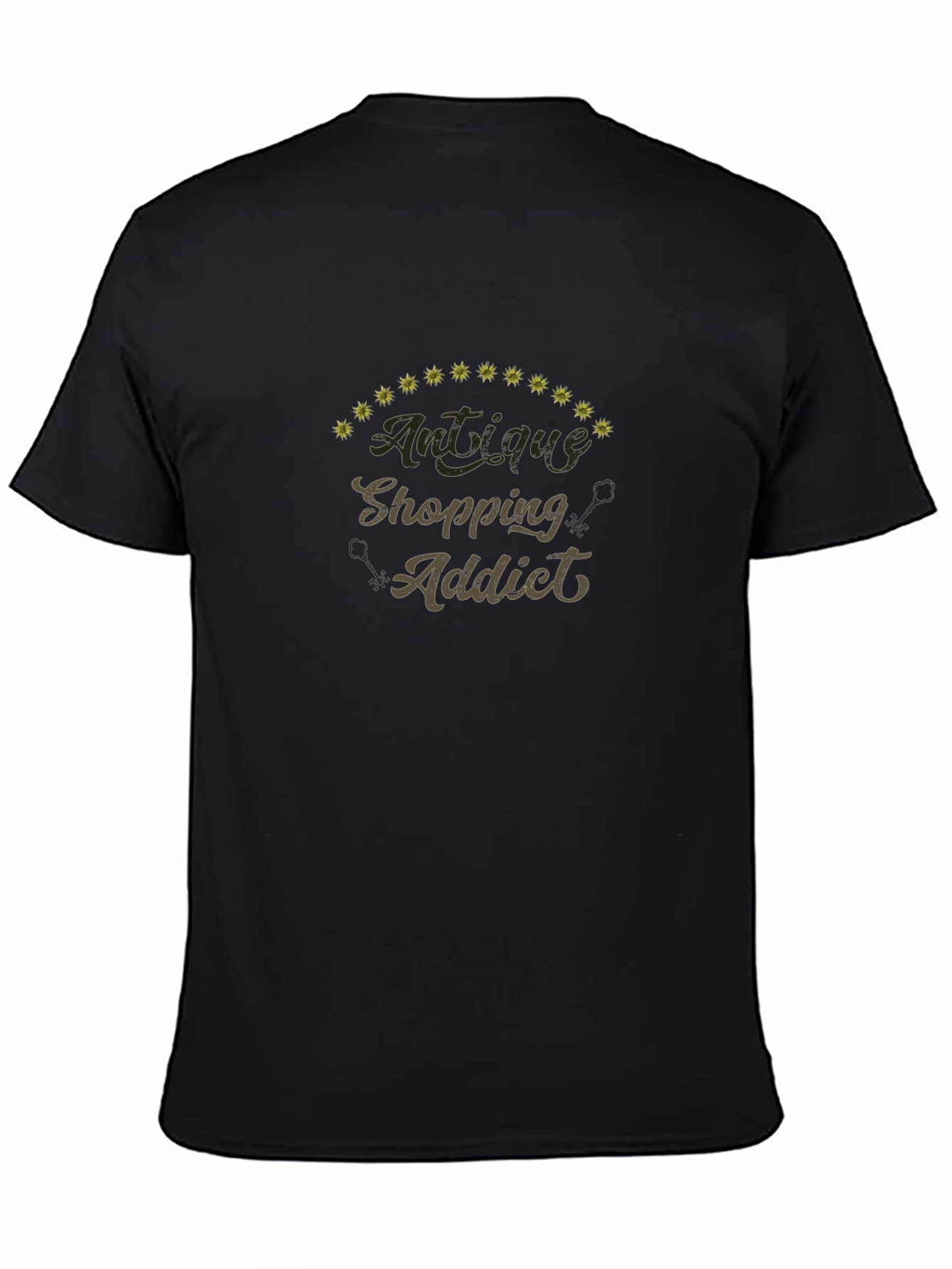 Antique Shopping Addict Black T-Shirt