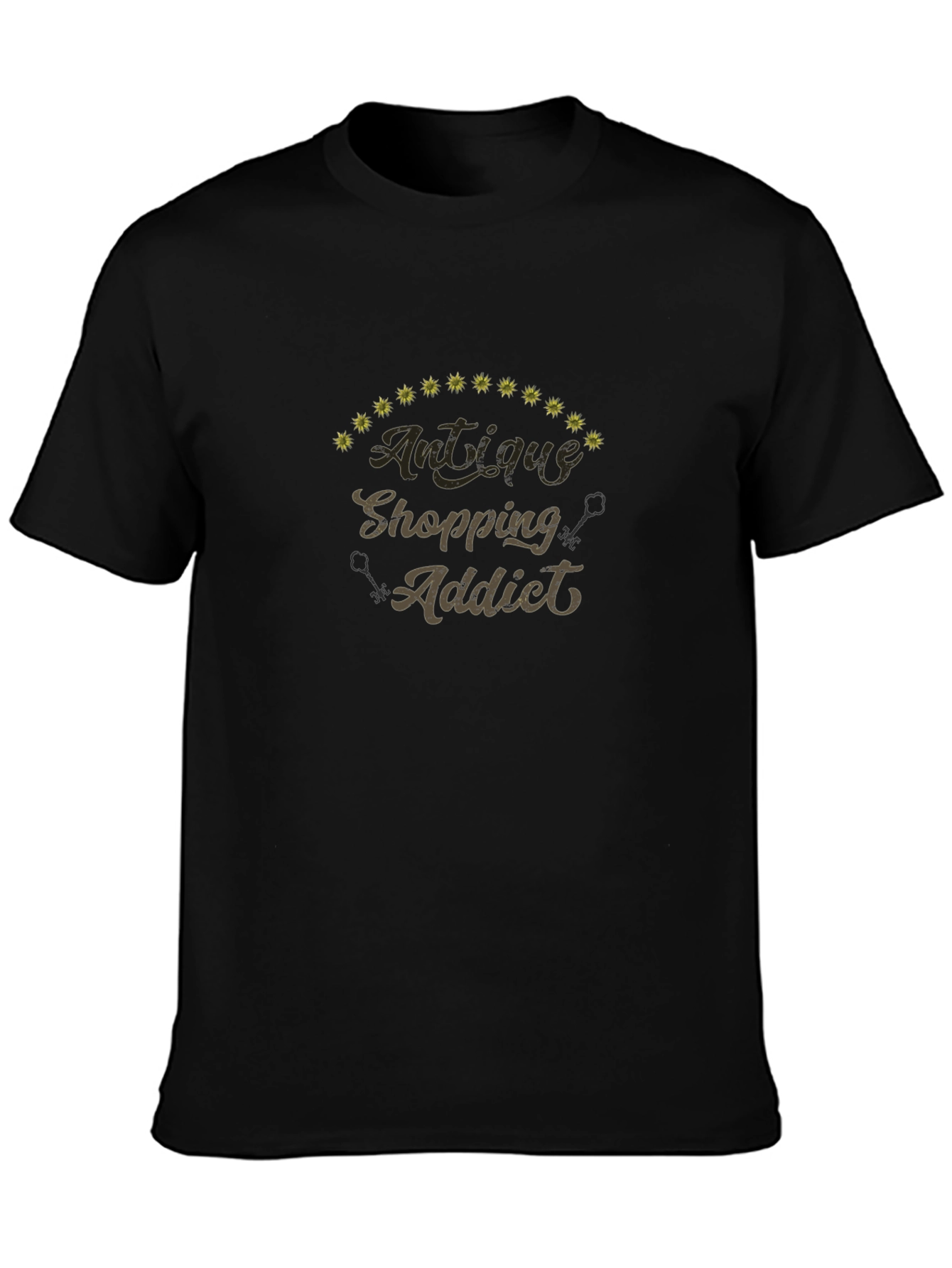 Antique Shopping Addict Black T-Shirt