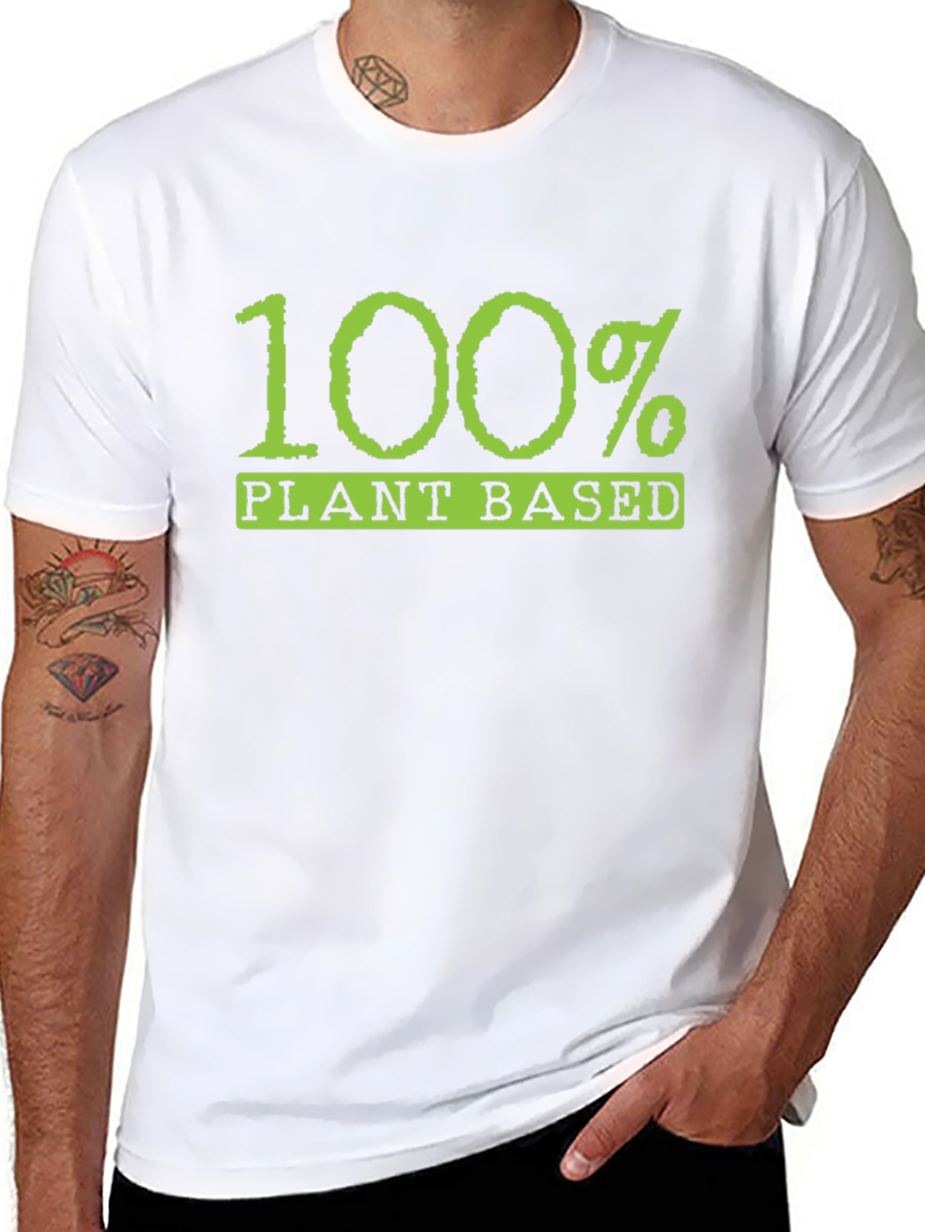 100% Plant Based Graphic T-Shirt - Vegan Lifestyle
