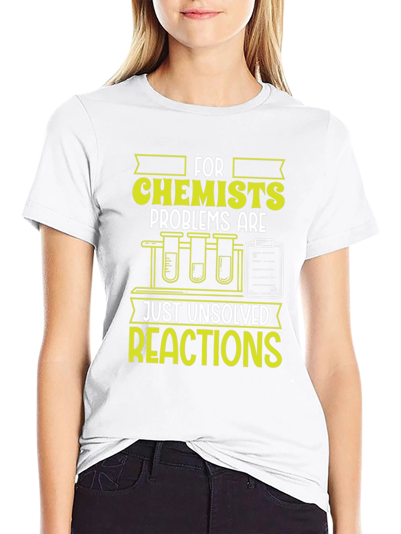 Chemist T-Shirt: Unsolved Reactions Science Tee