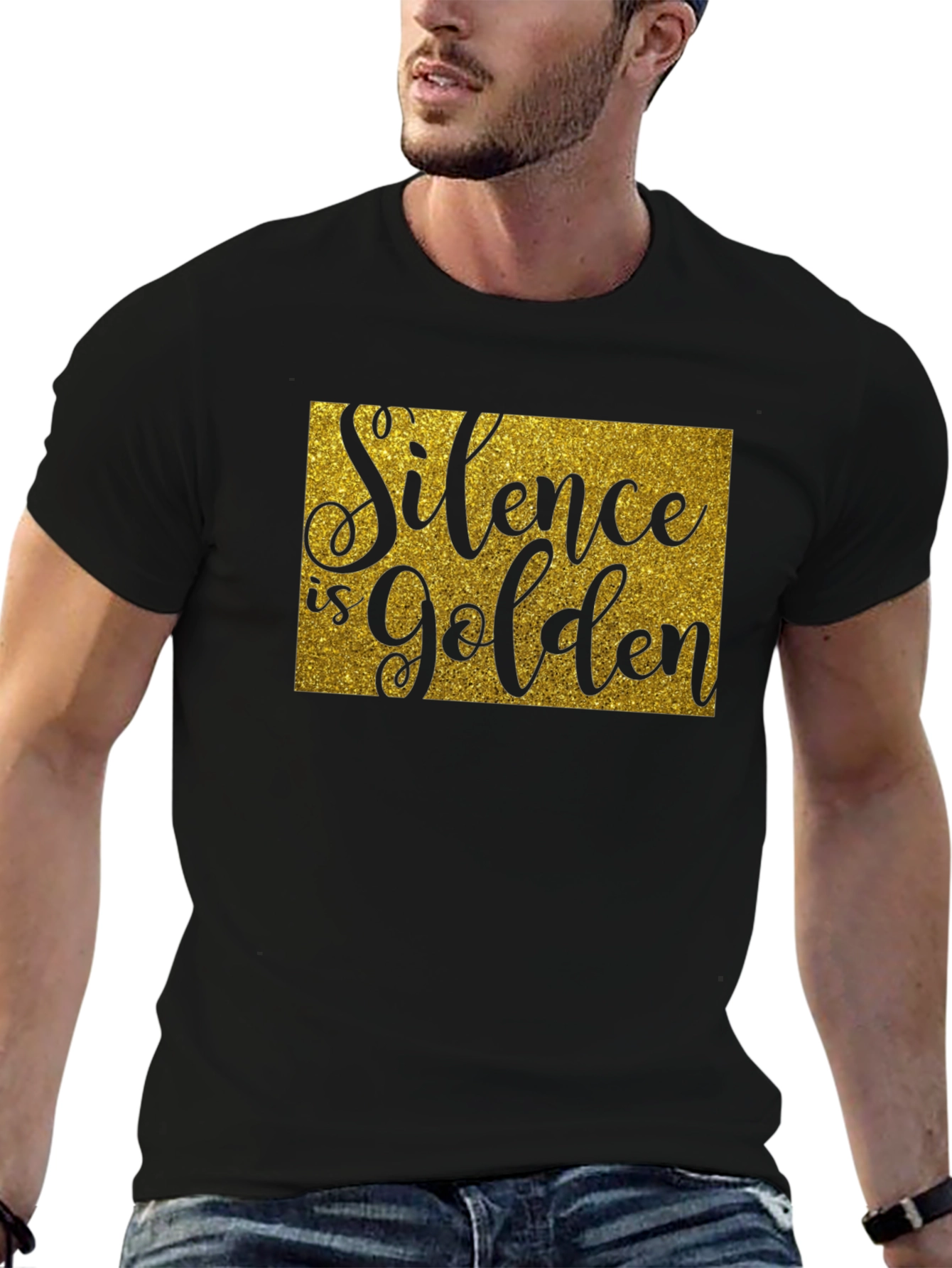 Silence is Golden T-Shirt - Unisex Crew Neck Tee