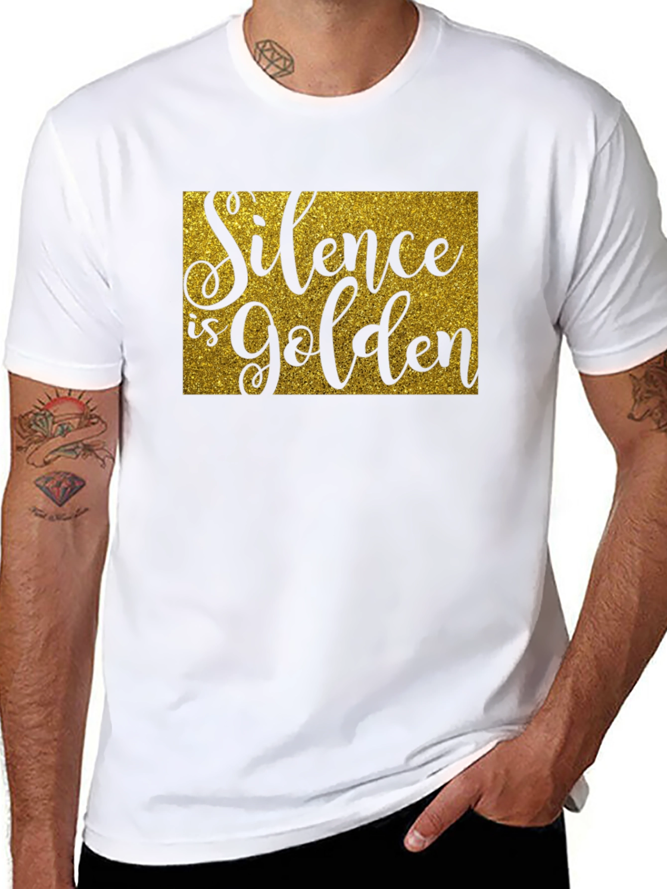 Silence is Golden T-Shirt - Unisex Crew Neck Tee