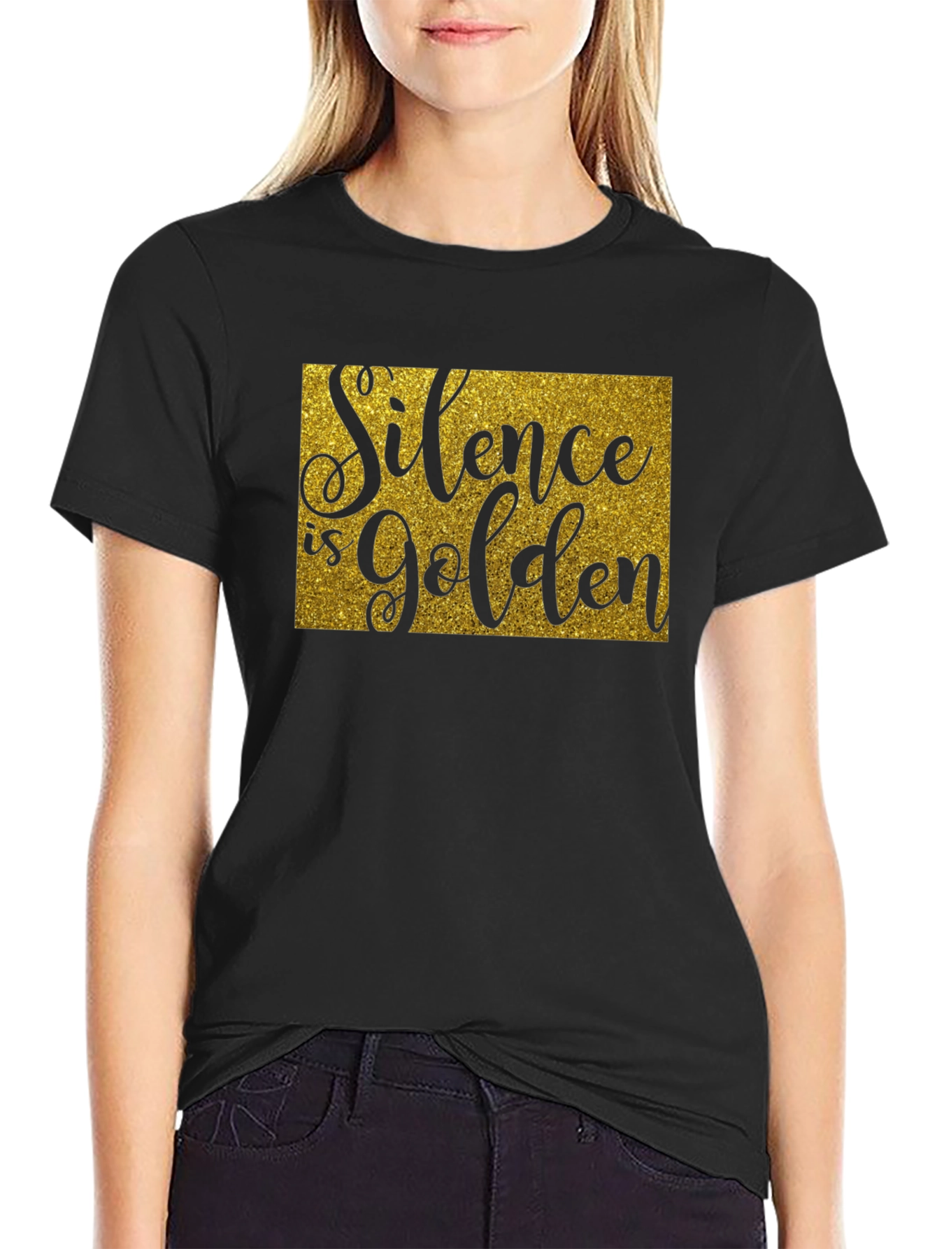 Silence is Golden T-Shirt - Unisex Crew Neck Tee