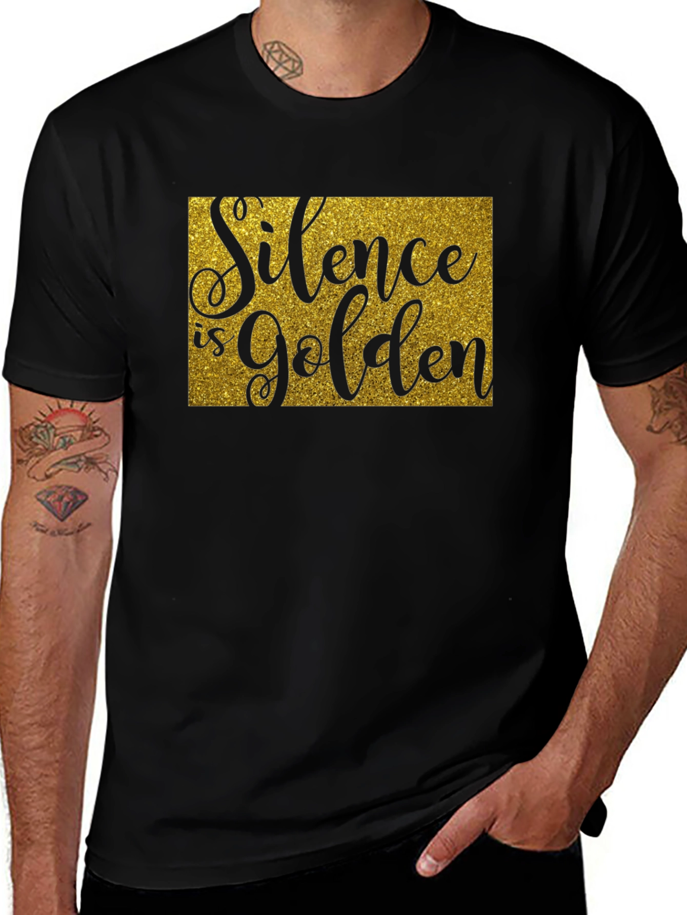 Silence is Golden T-Shirt - Unisex Crew Neck Tee