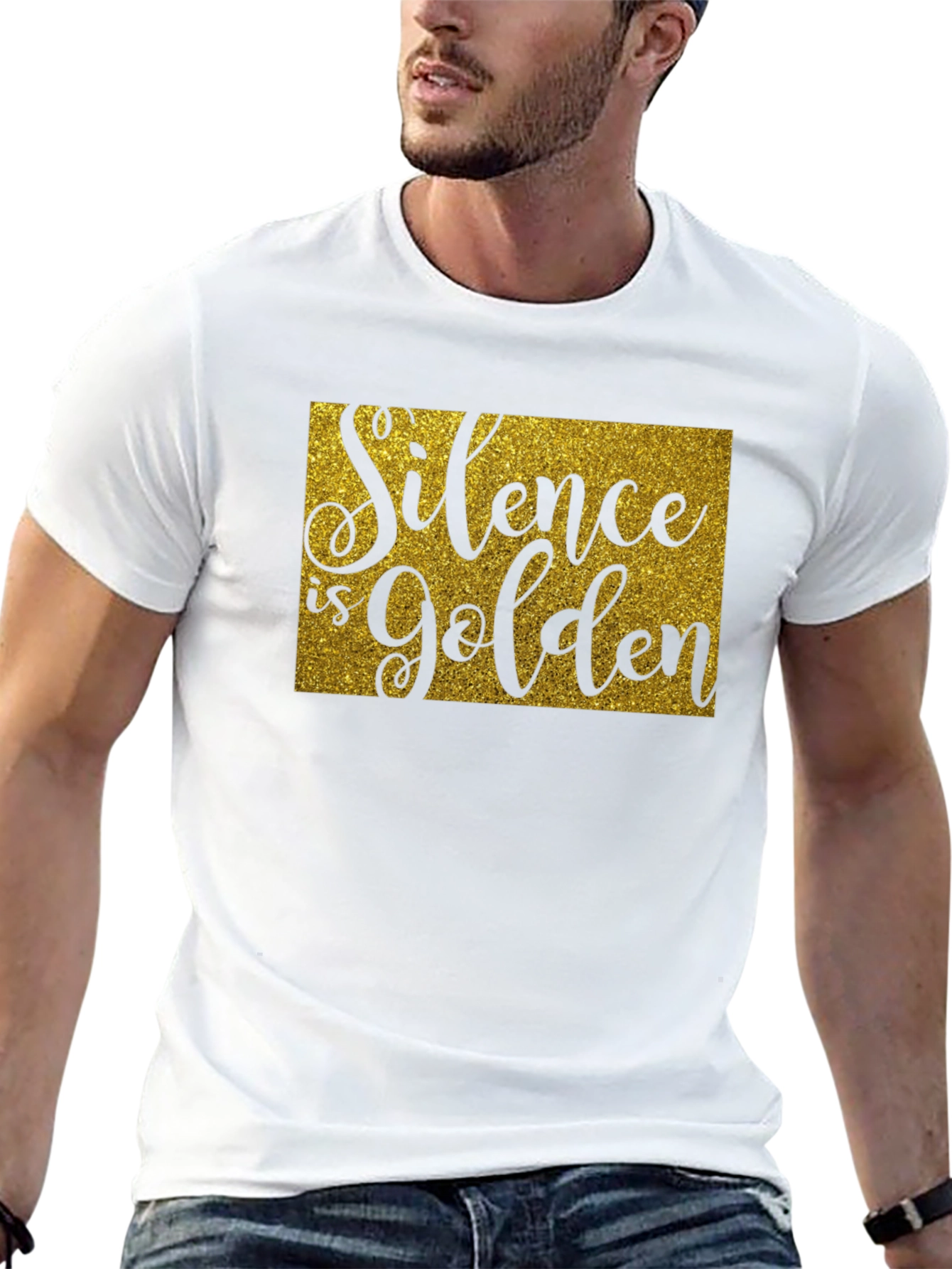 Silence is Golden T-Shirt - Unisex Crew Neck Tee