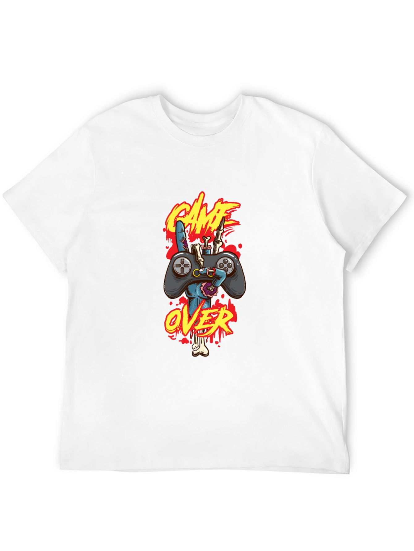 Game Over Zombie Gamer T-Shirt