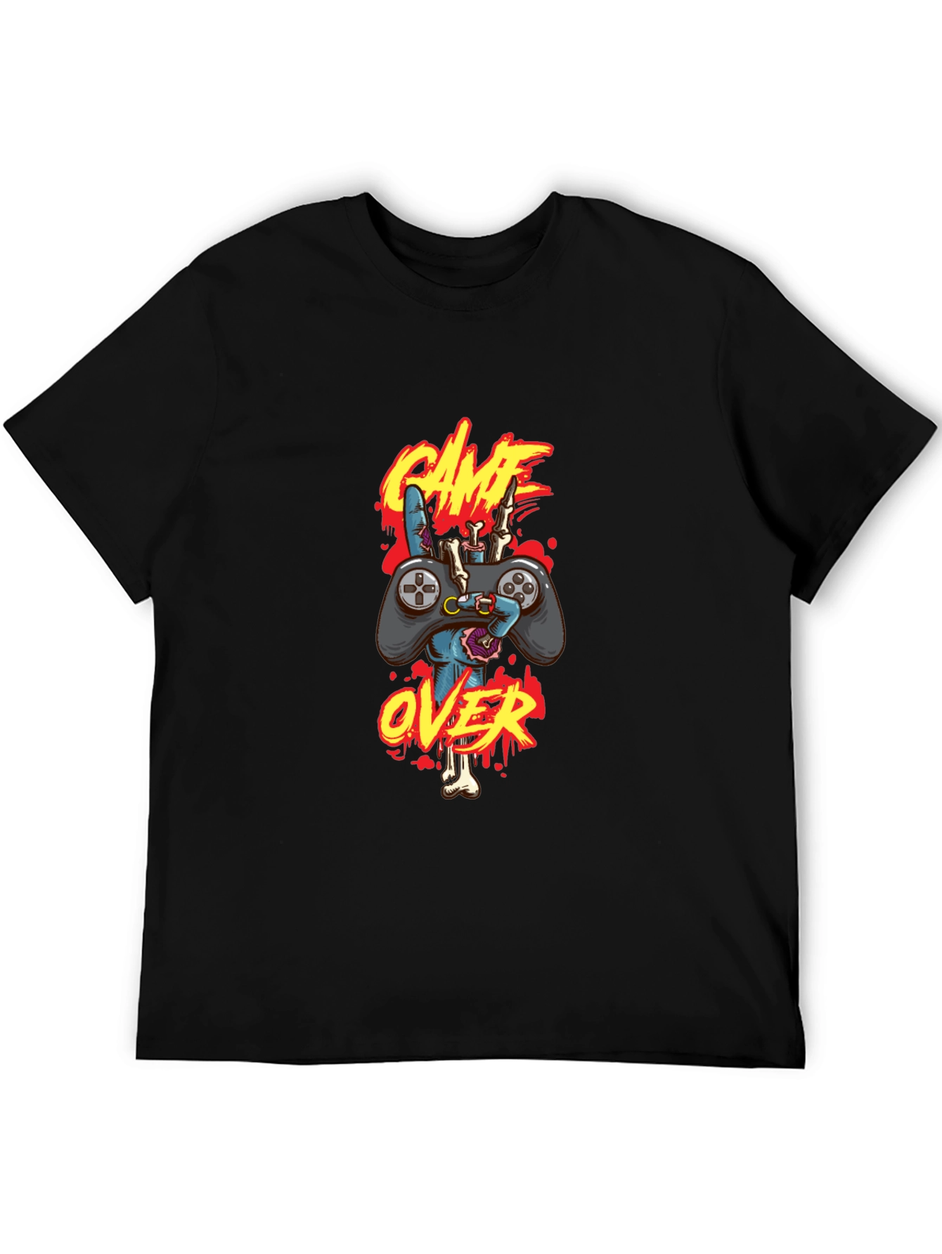 Game Over Zombie Gamer T-Shirt