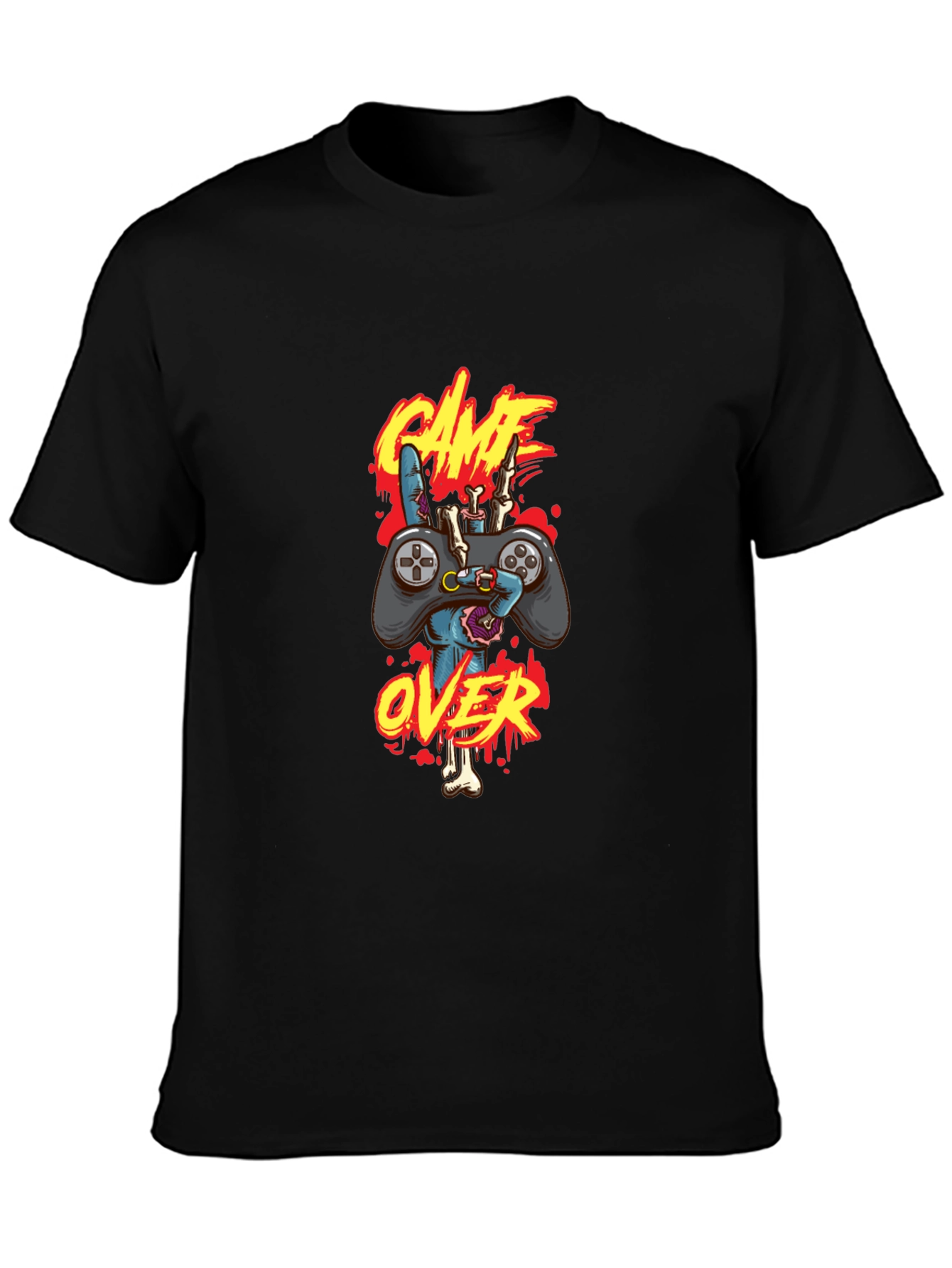 Game Over Zombie Gamer T-Shirt