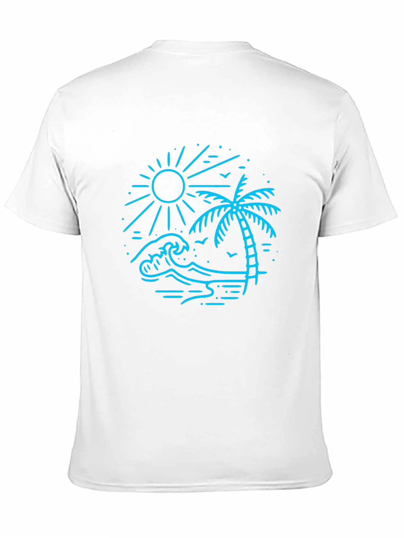 Black Beach Scene Graphic Tee
