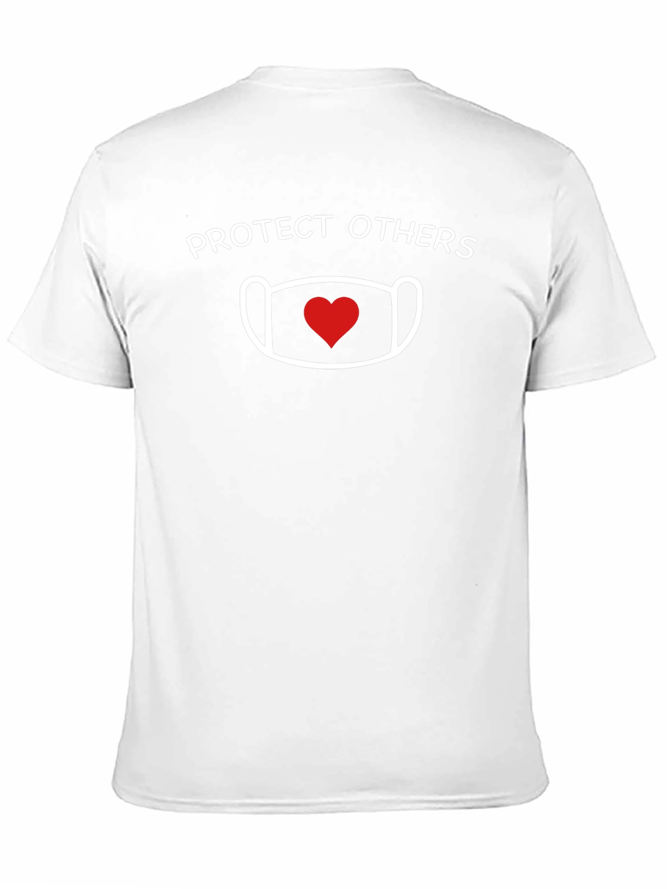 Protect Others T-Shirt - Mask With Heart Design