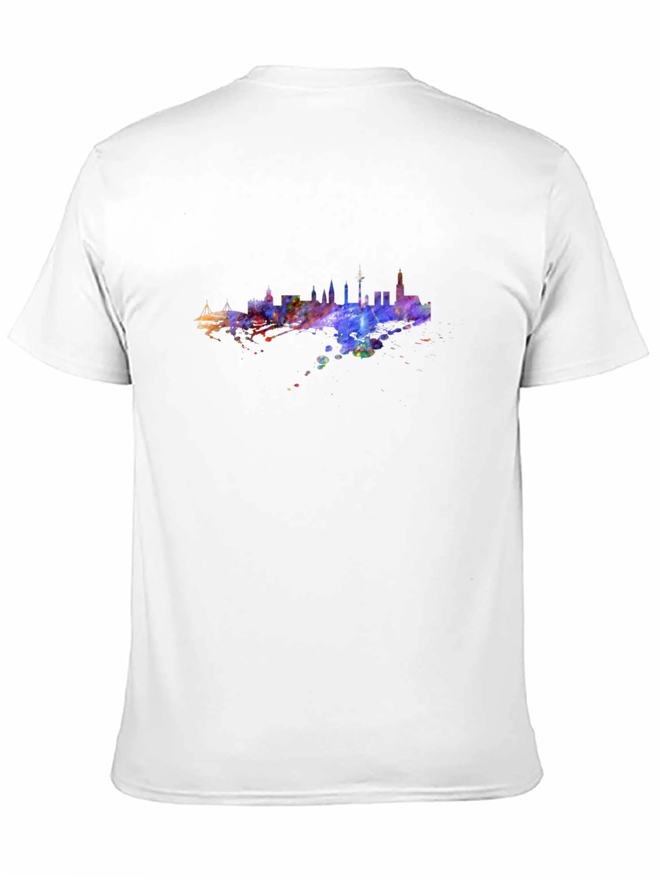 Cityscape Watercolor Graphic Tee