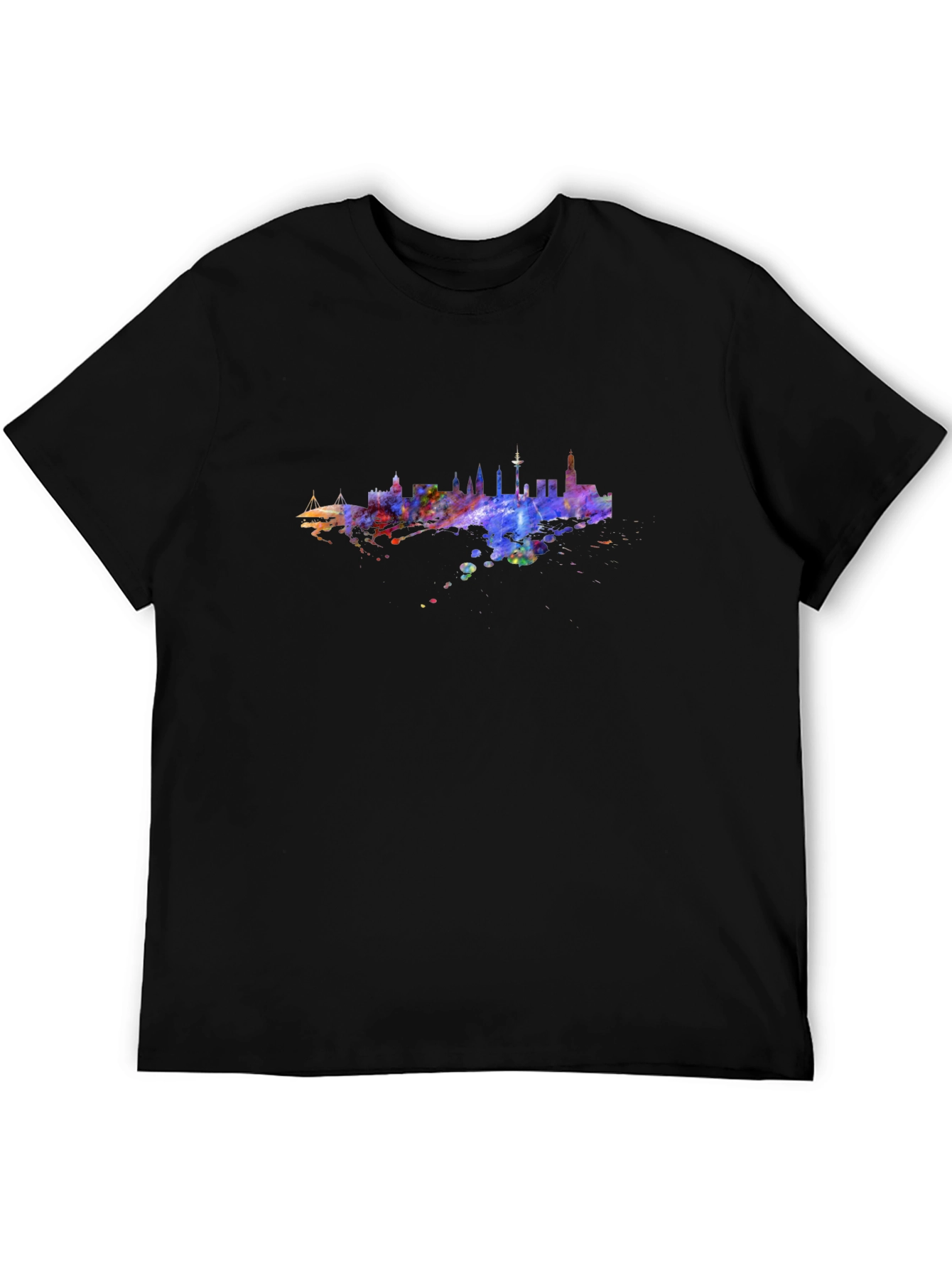 Cityscape Watercolor Graphic Tee