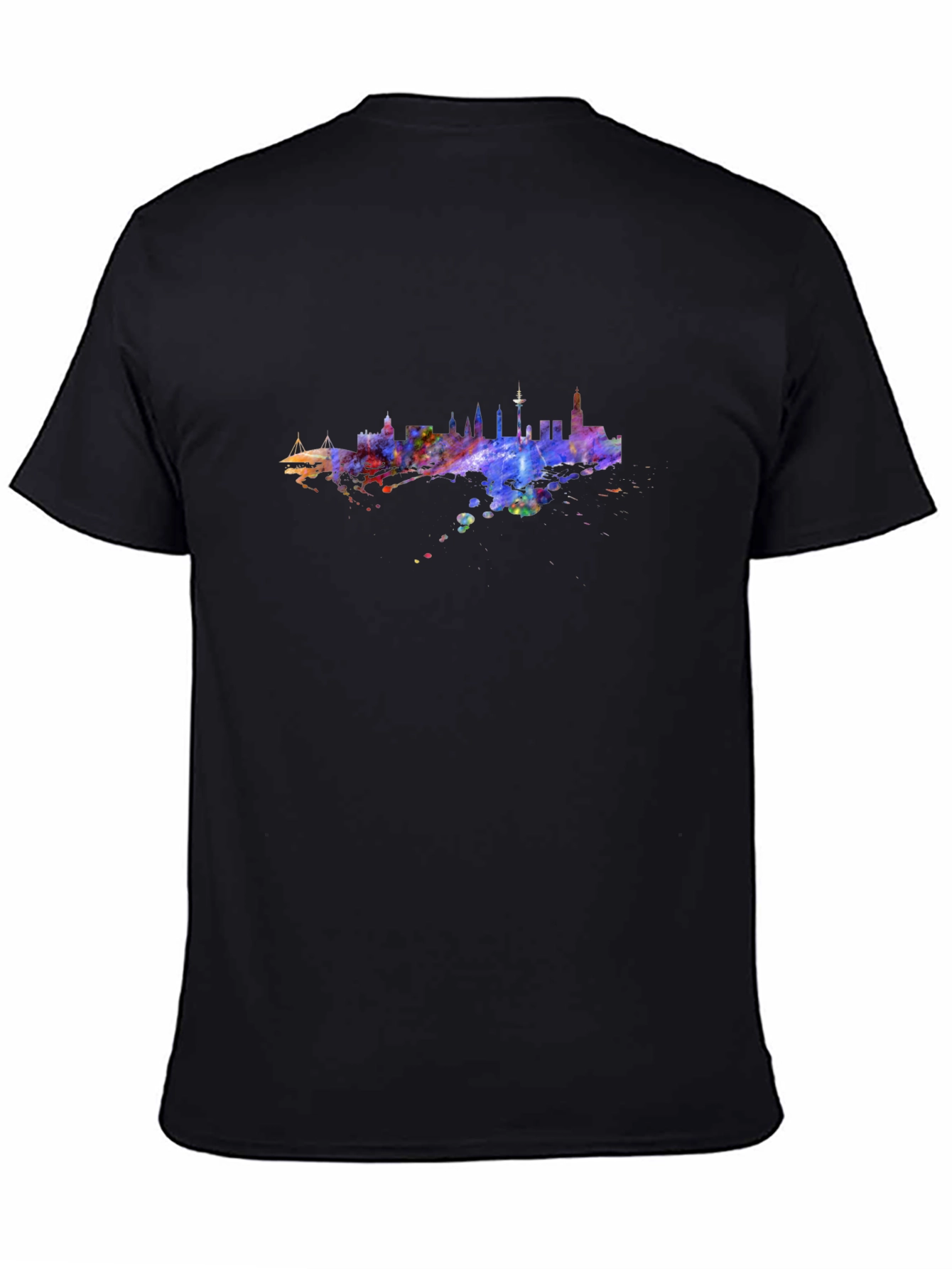 Cityscape Watercolor Graphic Tee