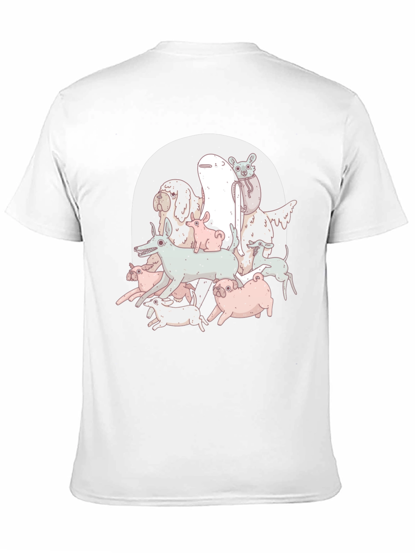 Dog Pile Graphic Tee - Black Unisex