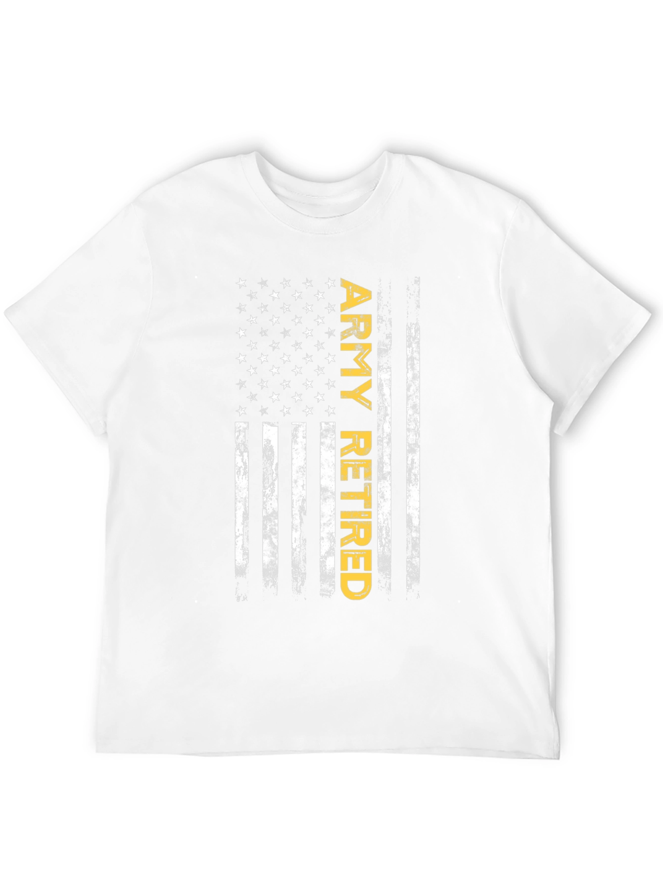 Army Retired American Flag Graphic T-Shirt