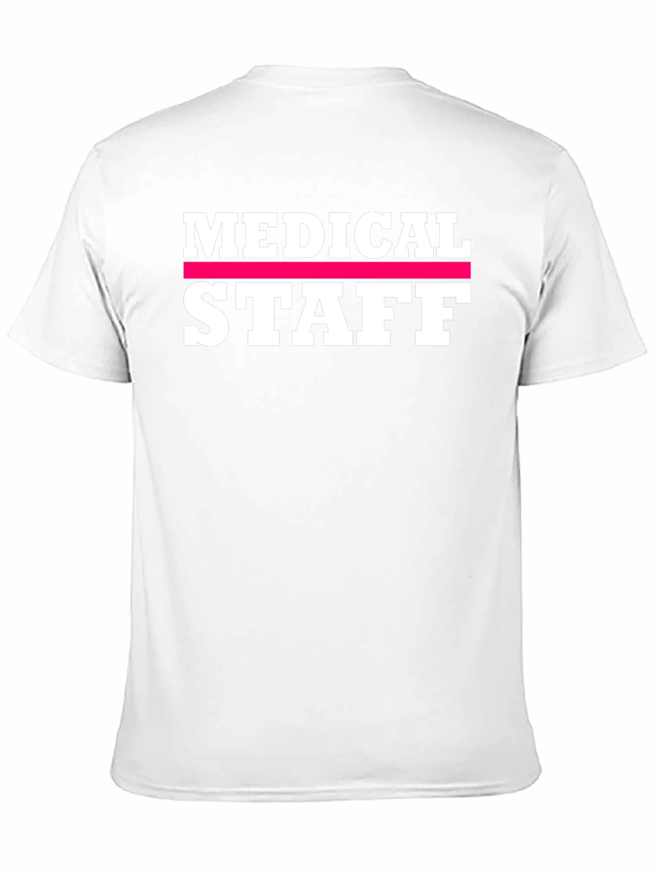 Medical Staff Graphic Tee - Black Crew Neck Shirt