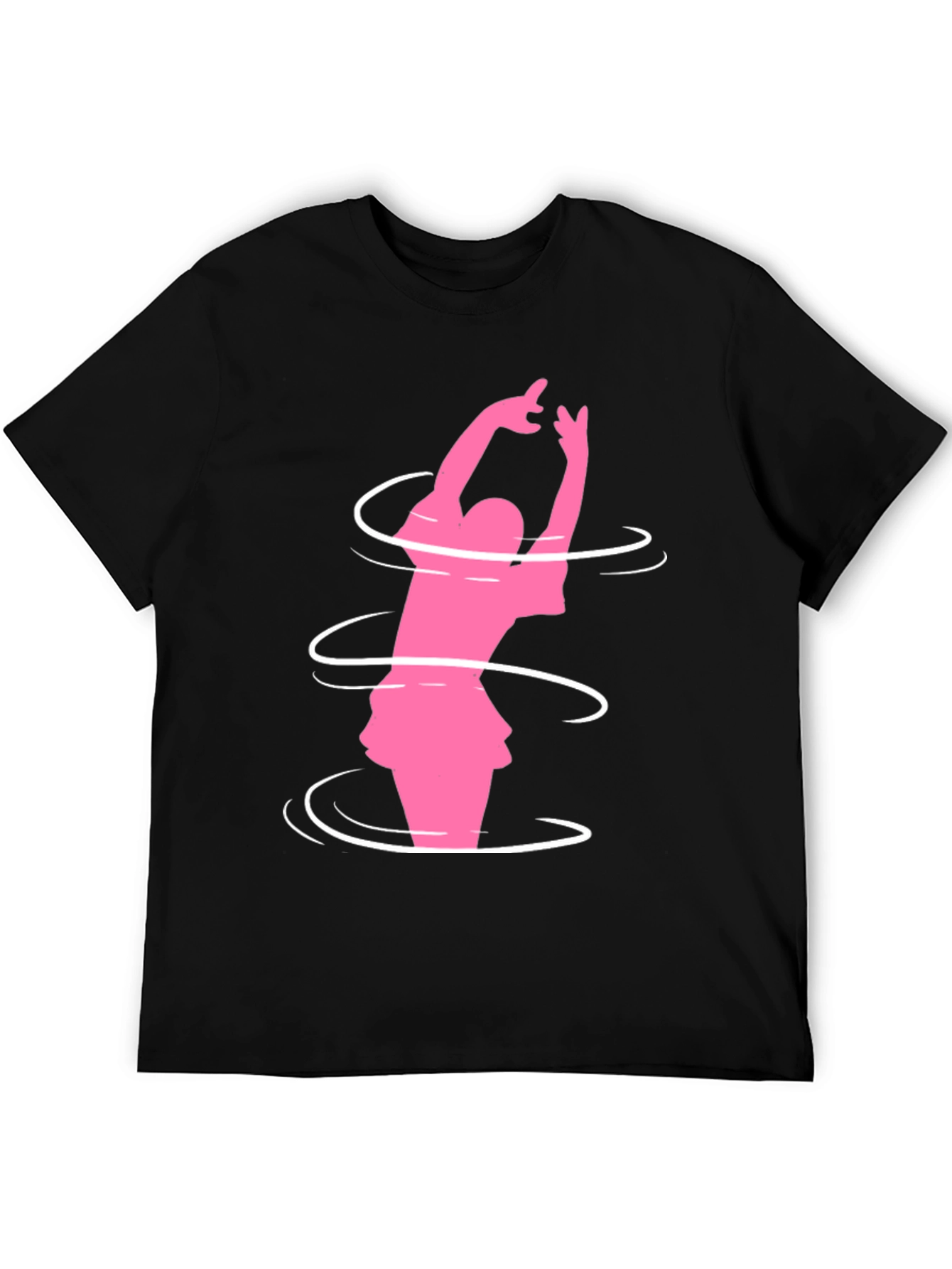 Pink Dancer Black Tee Shirt