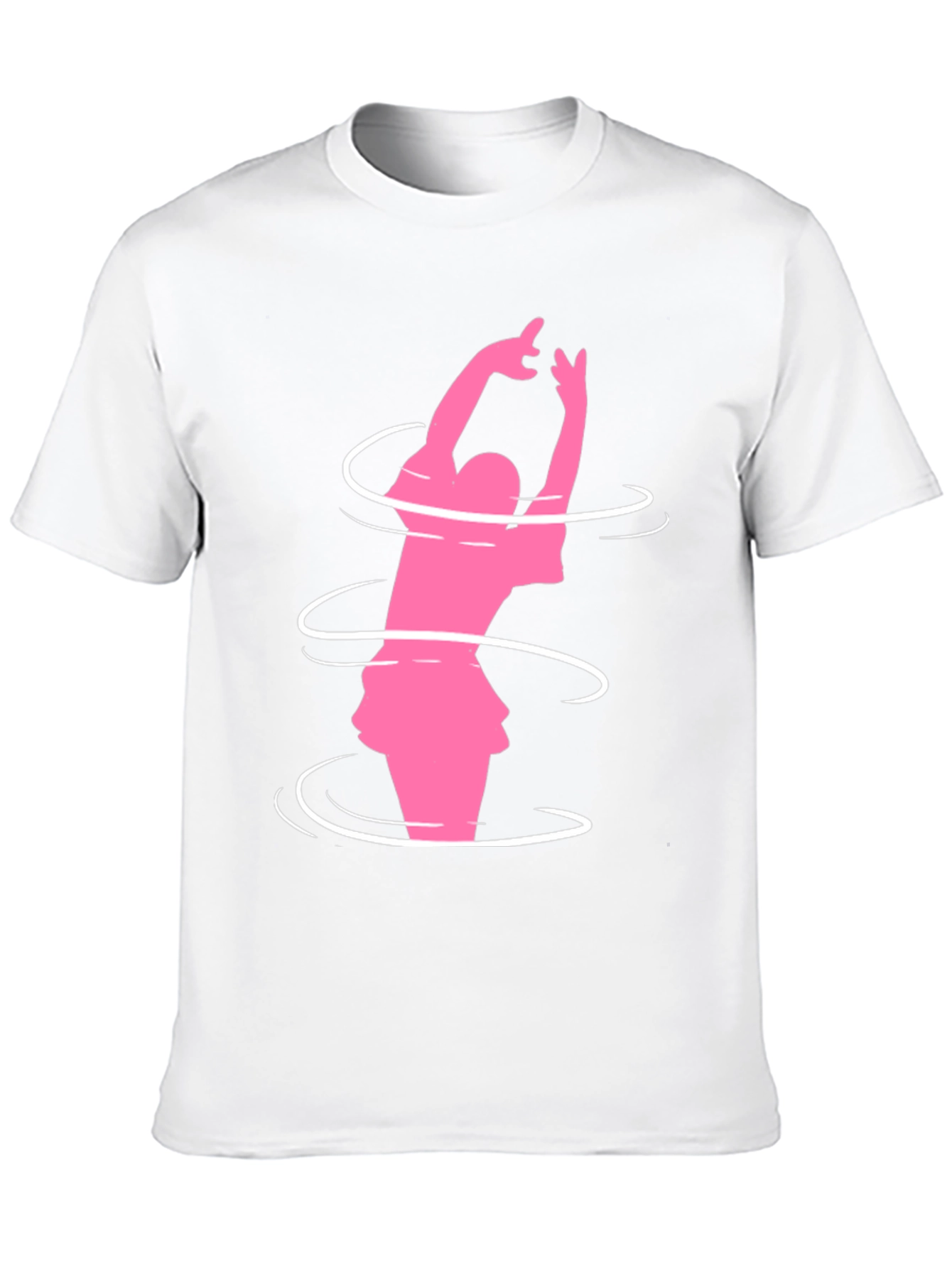 Pink Dancer Black Tee Shirt