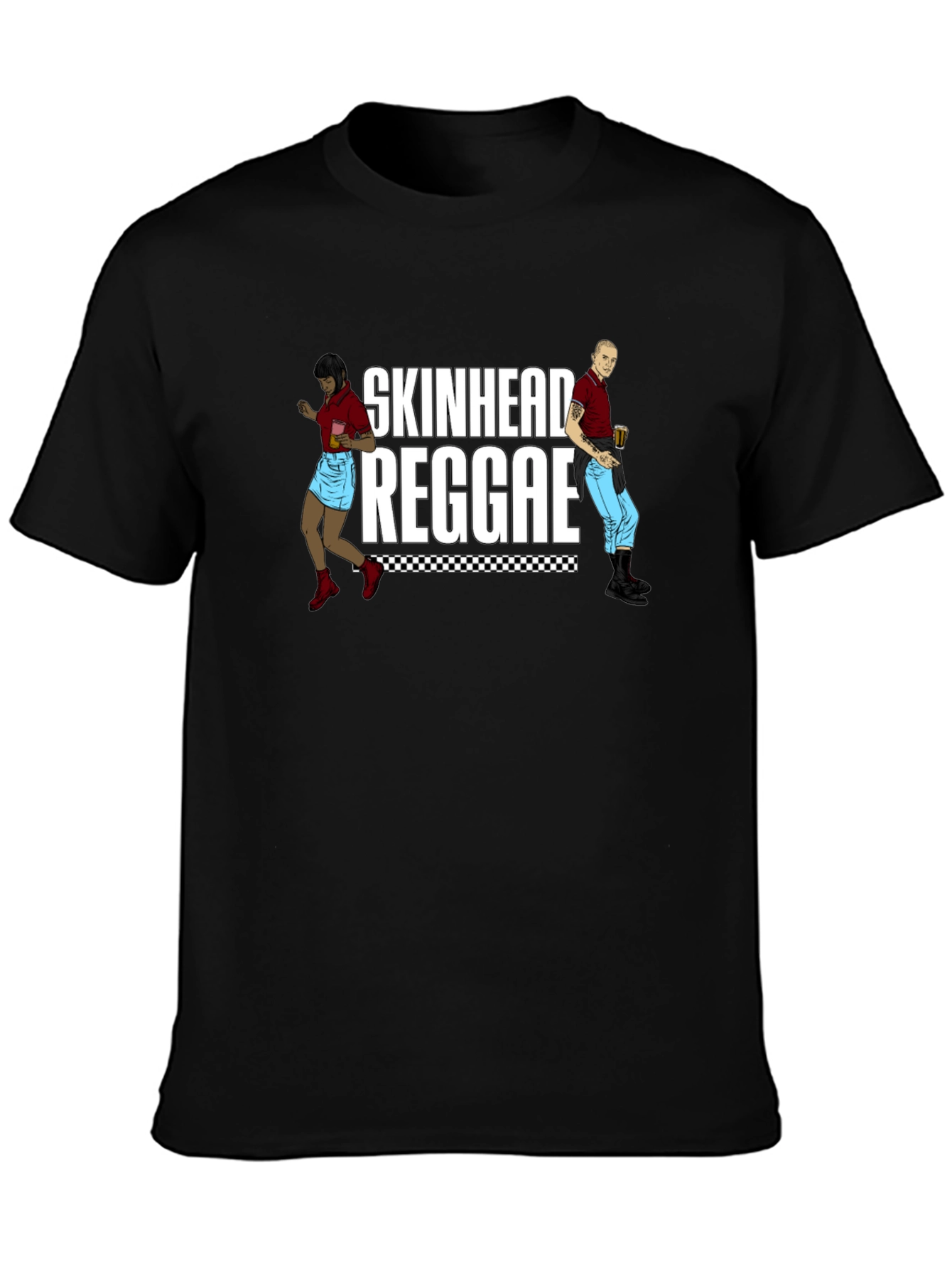 Skinhead Reggae Graphic T-Shirt - Black