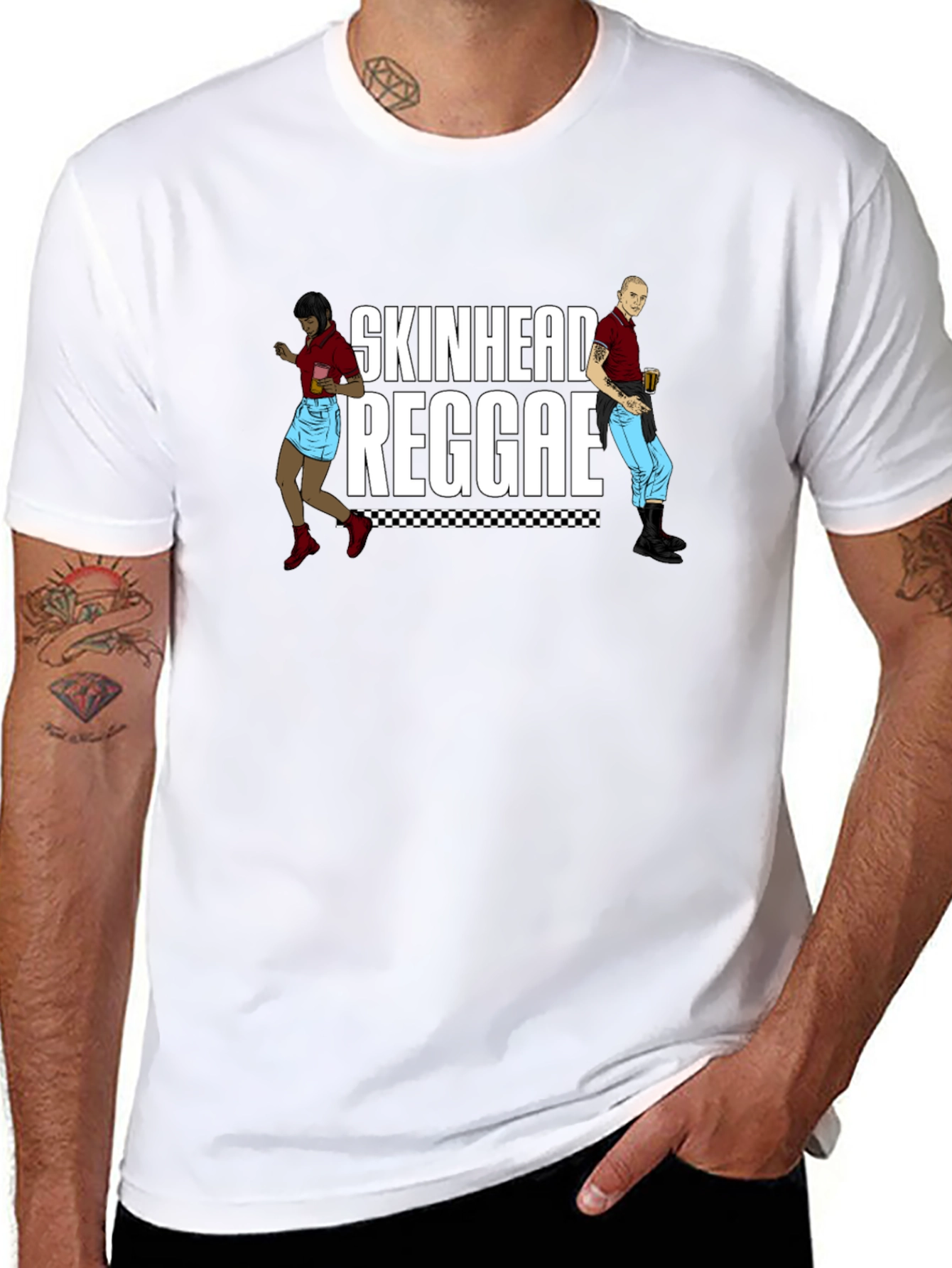 Skinhead Reggae Graphic T-Shirt - Black
