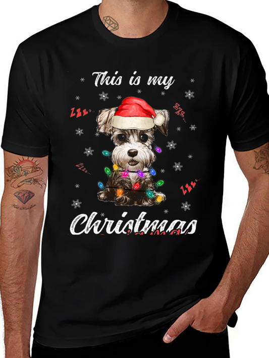 Festive Dog Christmas T-Shirt